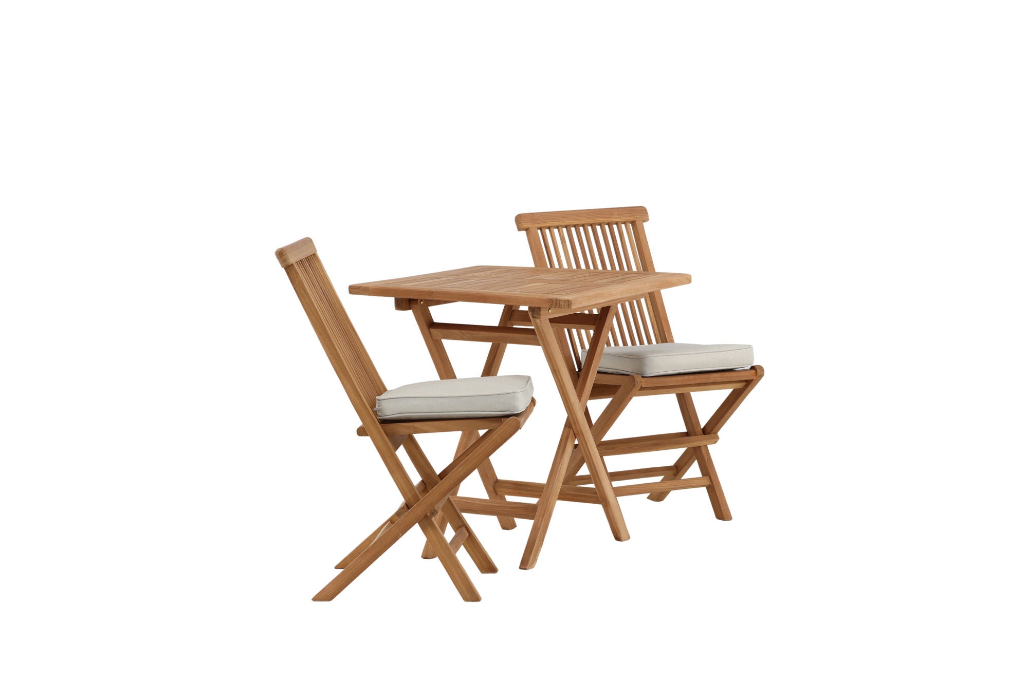 Venture Home Kenya - Folding bord- Natural - Teak - 70*70cm- Kenya Folding stol w/o Armrest - Teak_2
