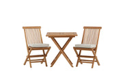 Venture Home Kenya - Folding bord- Natural - Teak - 70*70cm- Kenya Folding stol w/o Armrest - Teak_2