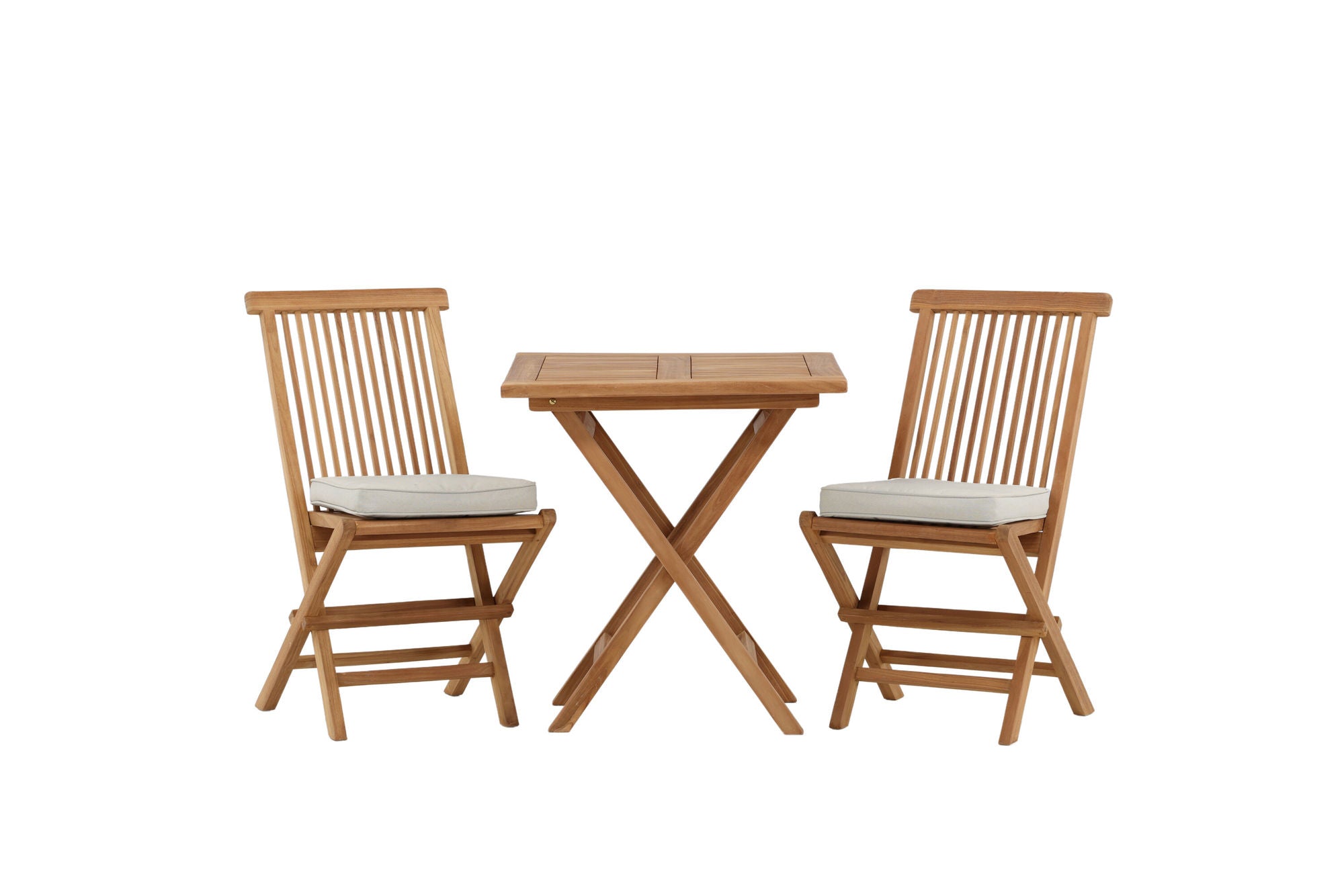 Venture Home Kenya - Folding bord- Natural - Teak - 70*70cm- Kenya Folding stol w/o Armrest - Teak_2