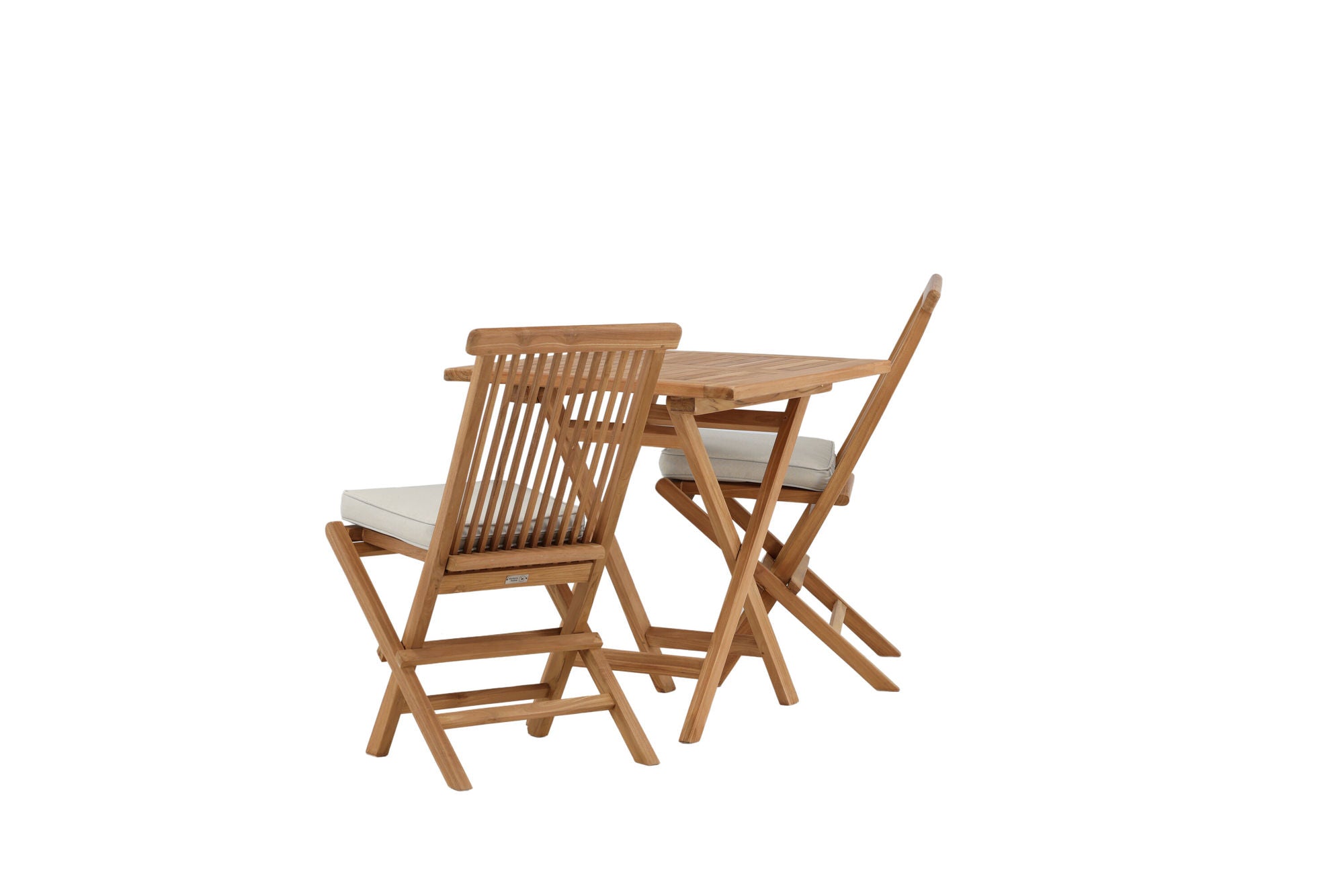 Venture Home Kenya - Folding bord- Natural - Teak - 70*70cm- Kenya Folding stol w/o Armrest - Teak_2
