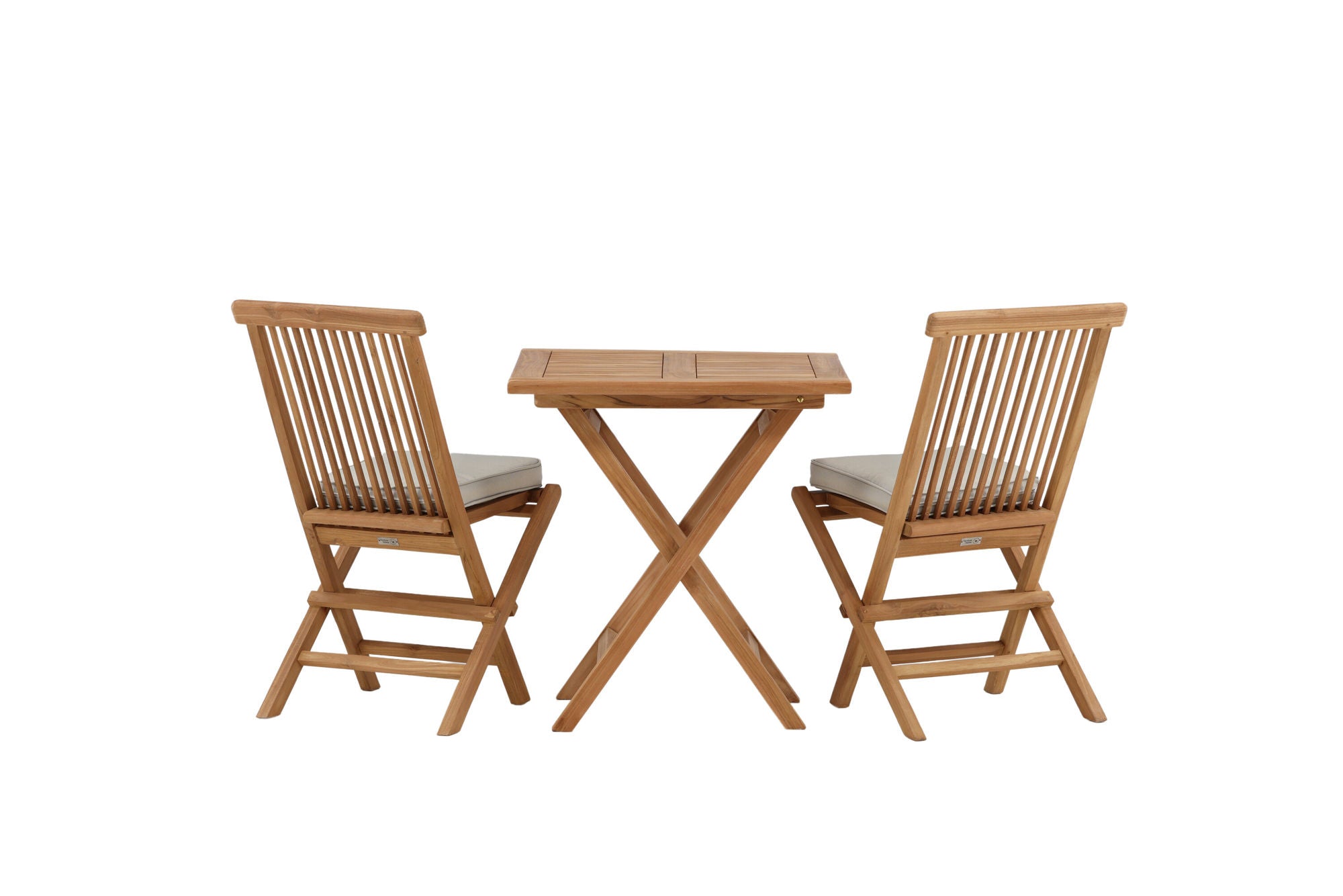 Venture Home Kenya - Folding bord- Natural - Teak - 70*70cm- Kenya Folding stol w/o Armrest - Teak_2