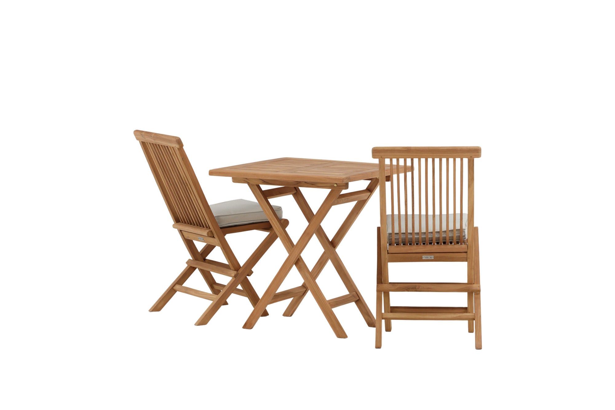 Venture Home Kenya - Folding bord- Natural - Teak - 70*70cm- Kenya Folding stol w/o Armrest - Teak_2