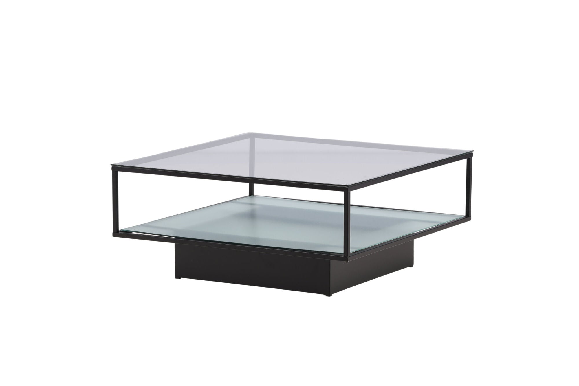 Furniture Fashion Maglehem Sofa bord - Black / Clear glass