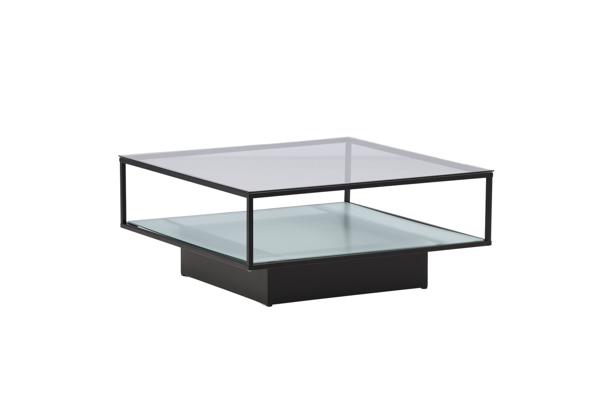 Furniture Fashion Maglehem Sofa bord - Black / Clear glass