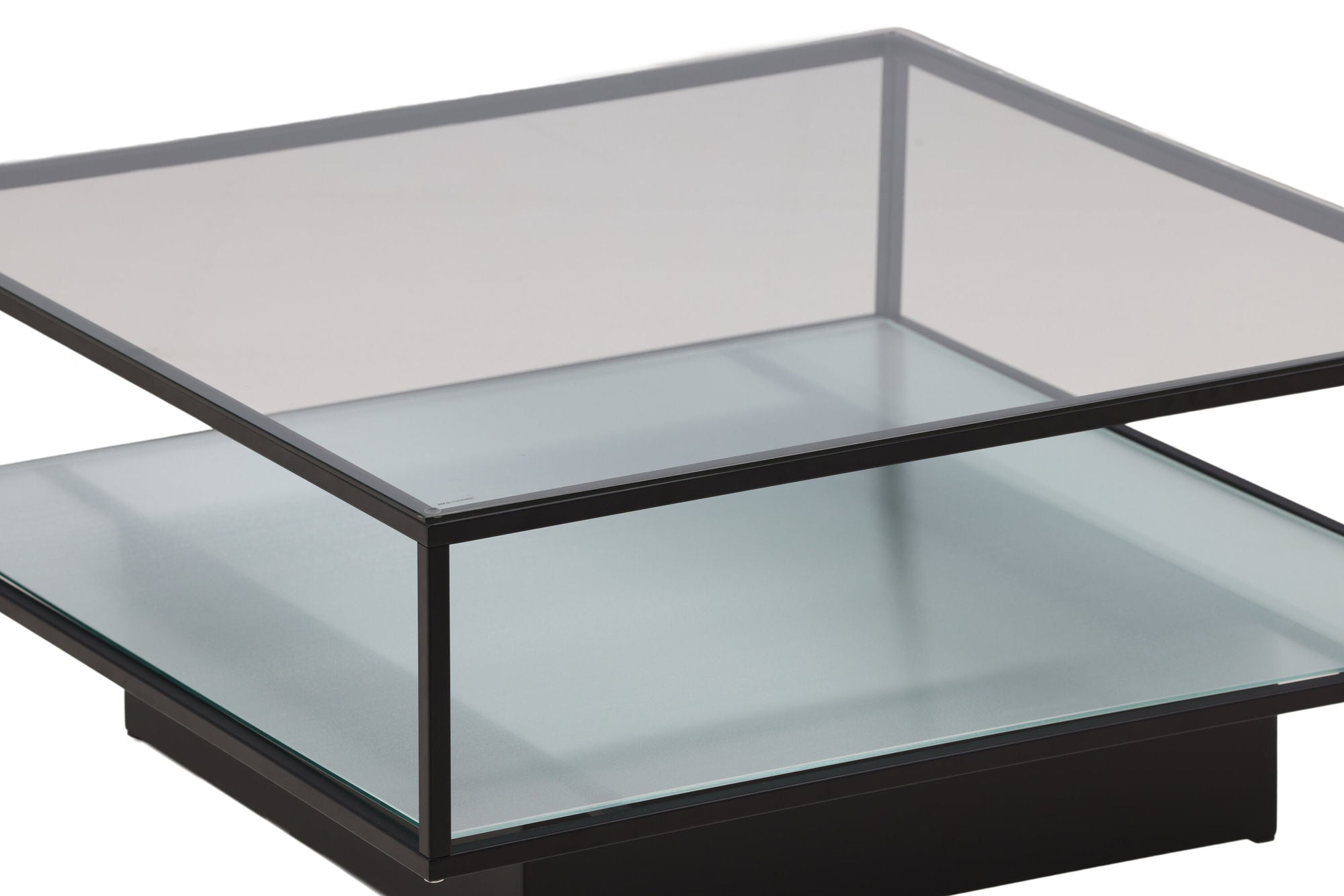 Furniture Fashion Maglehem Sofa bord - Black / Clear glass