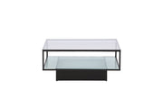 Furniture Fashion Maglehem Sofa bord - Black / Clear glass