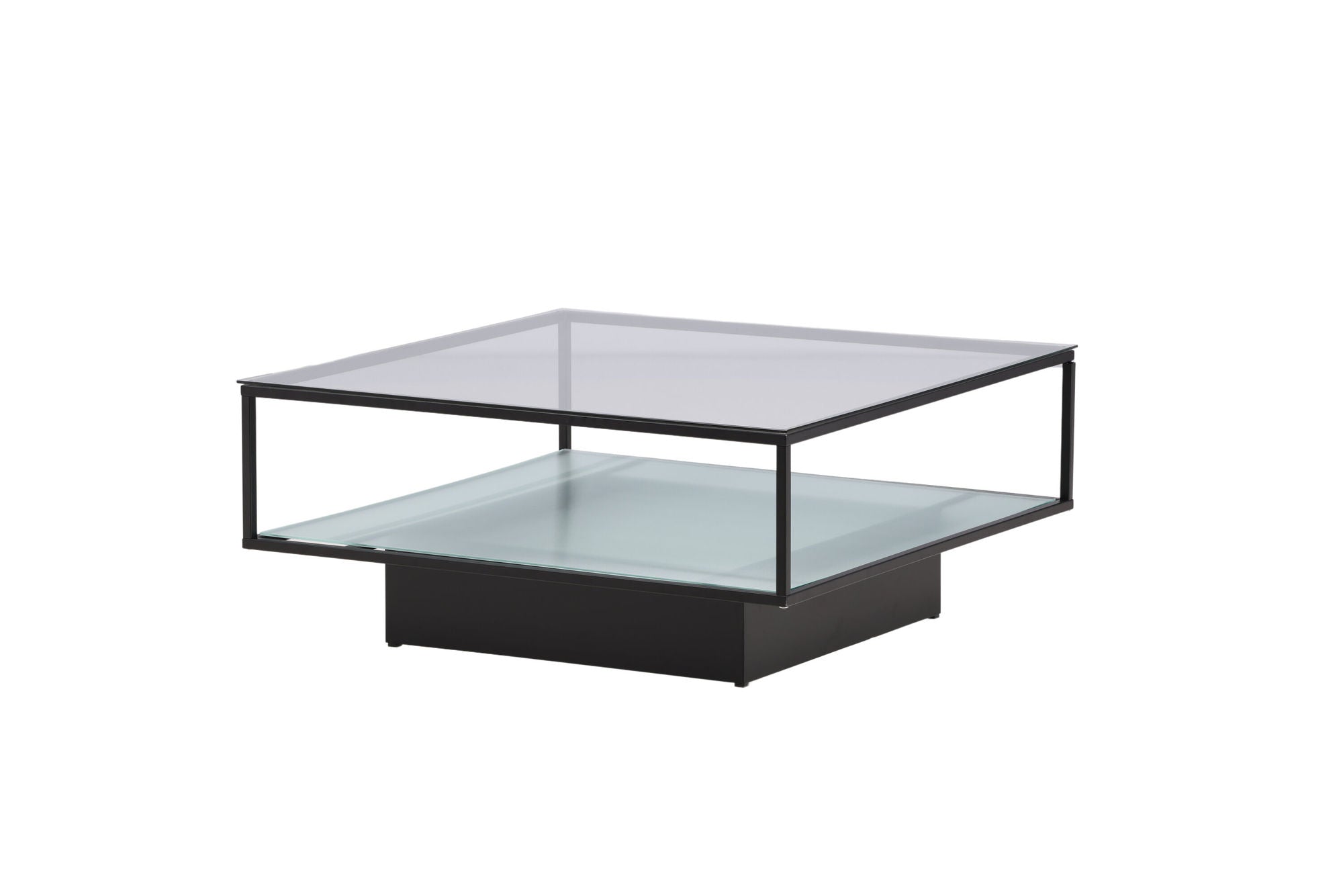 Furniture Fashion Maglehem Sofa bord - Black / Clear glass