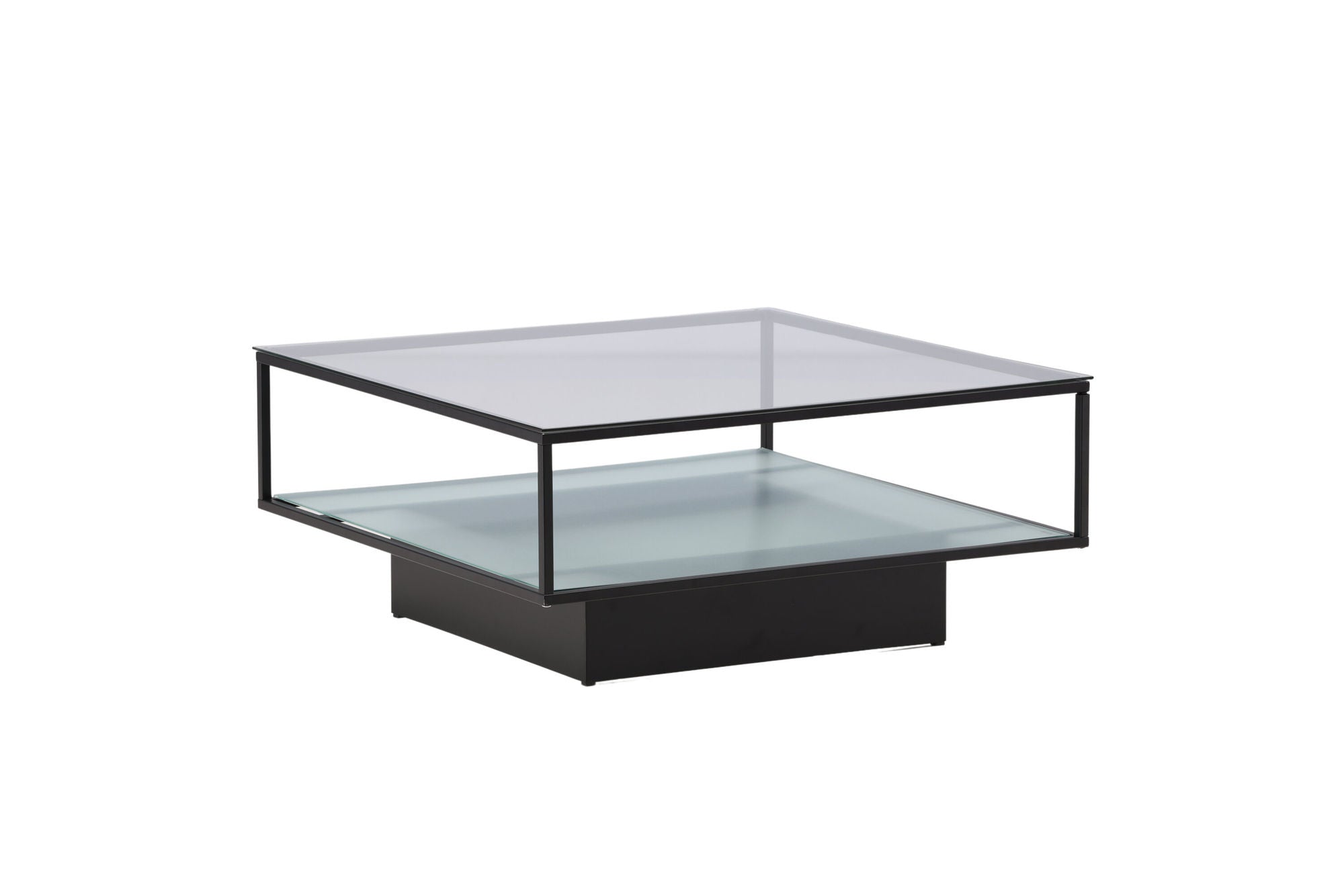 Furniture Fashion Maglehem Sofa bord - Black / Clear glass
