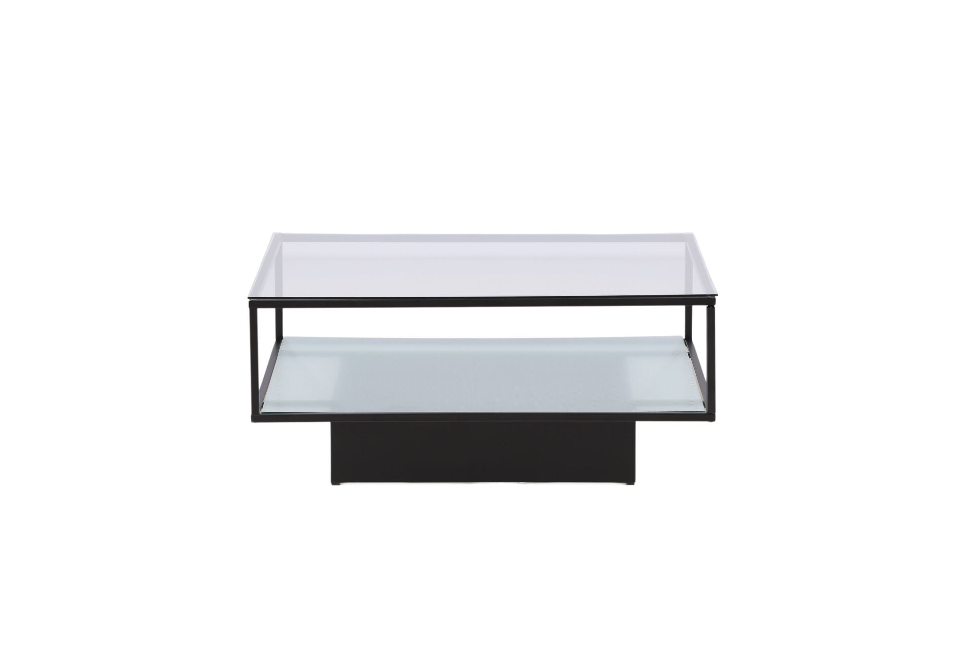 Furniture Fashion Maglehem Sofa bord - Black / Clear glass