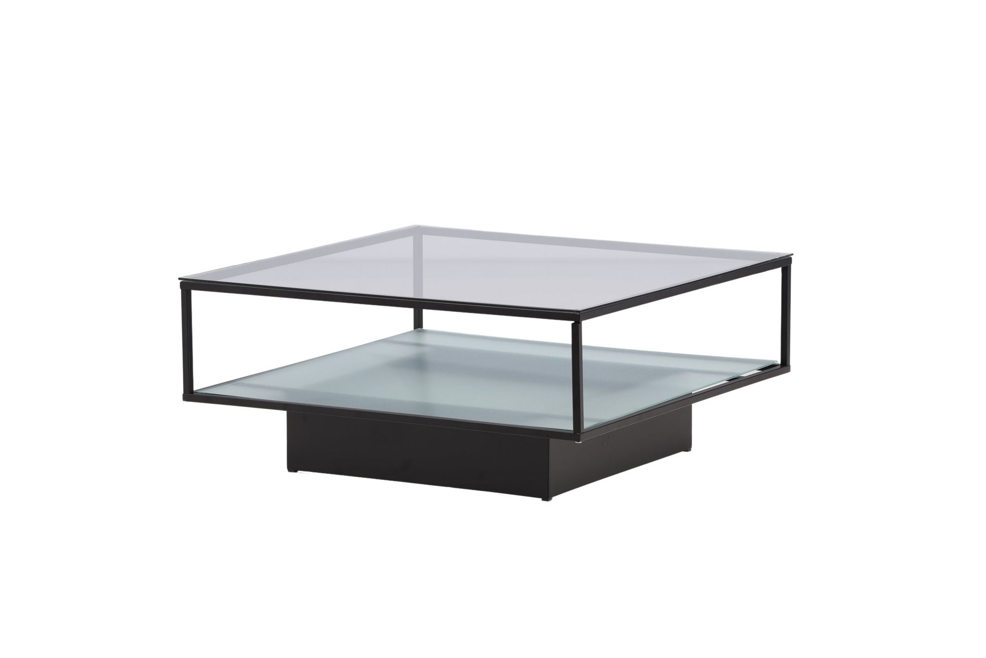 Furniture Fashion Maglehem Sofa bord - Black / Clear glass
