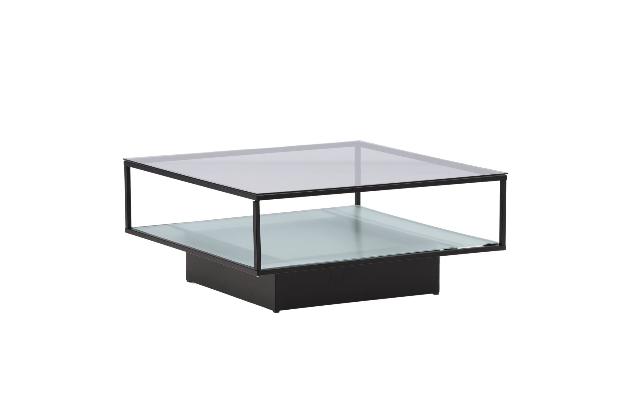 Furniture Fashion Maglehem Sofa bord - Black / Clear glass