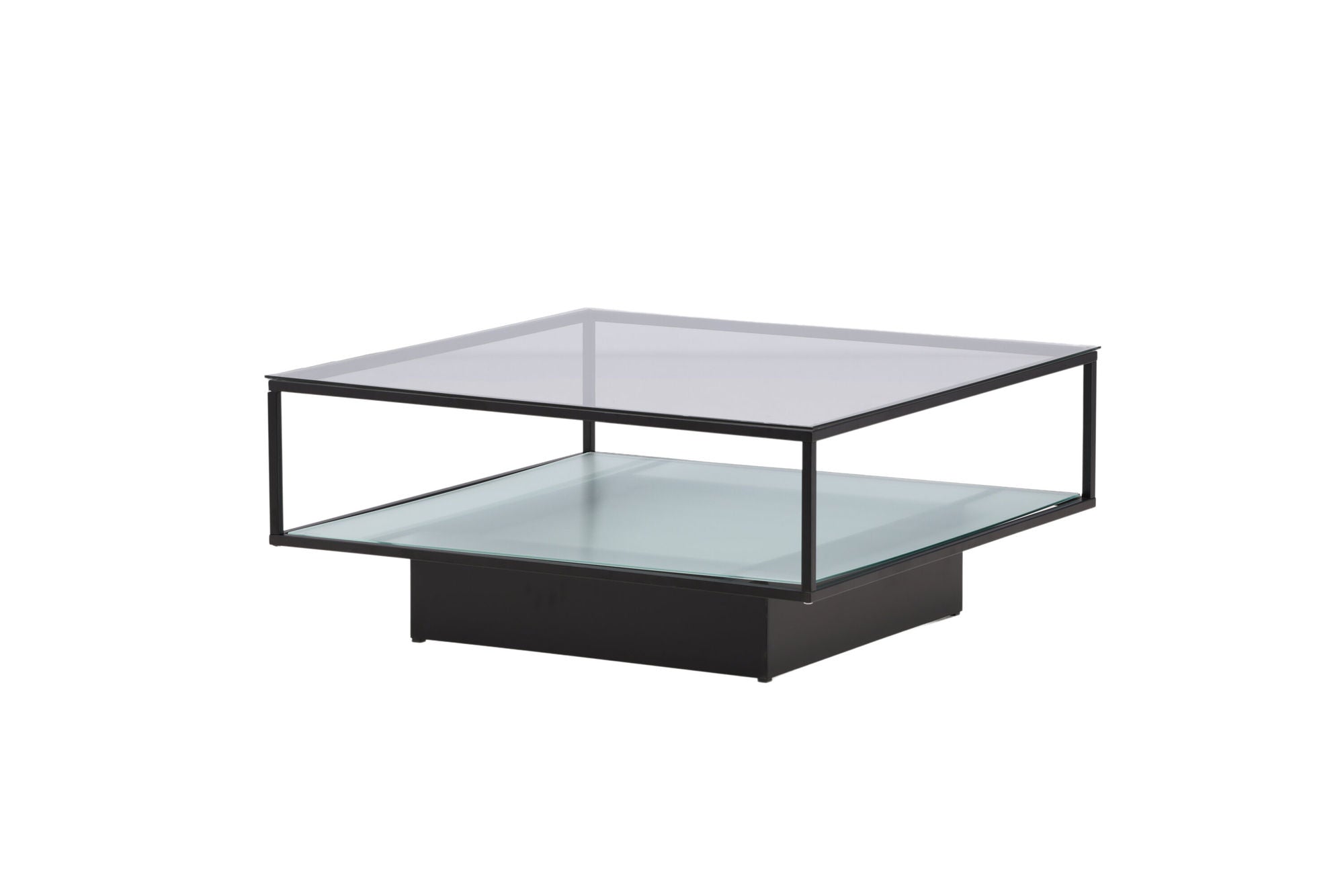 Furniture Fashion Maglehem Sofa bord - Black / Clear glass