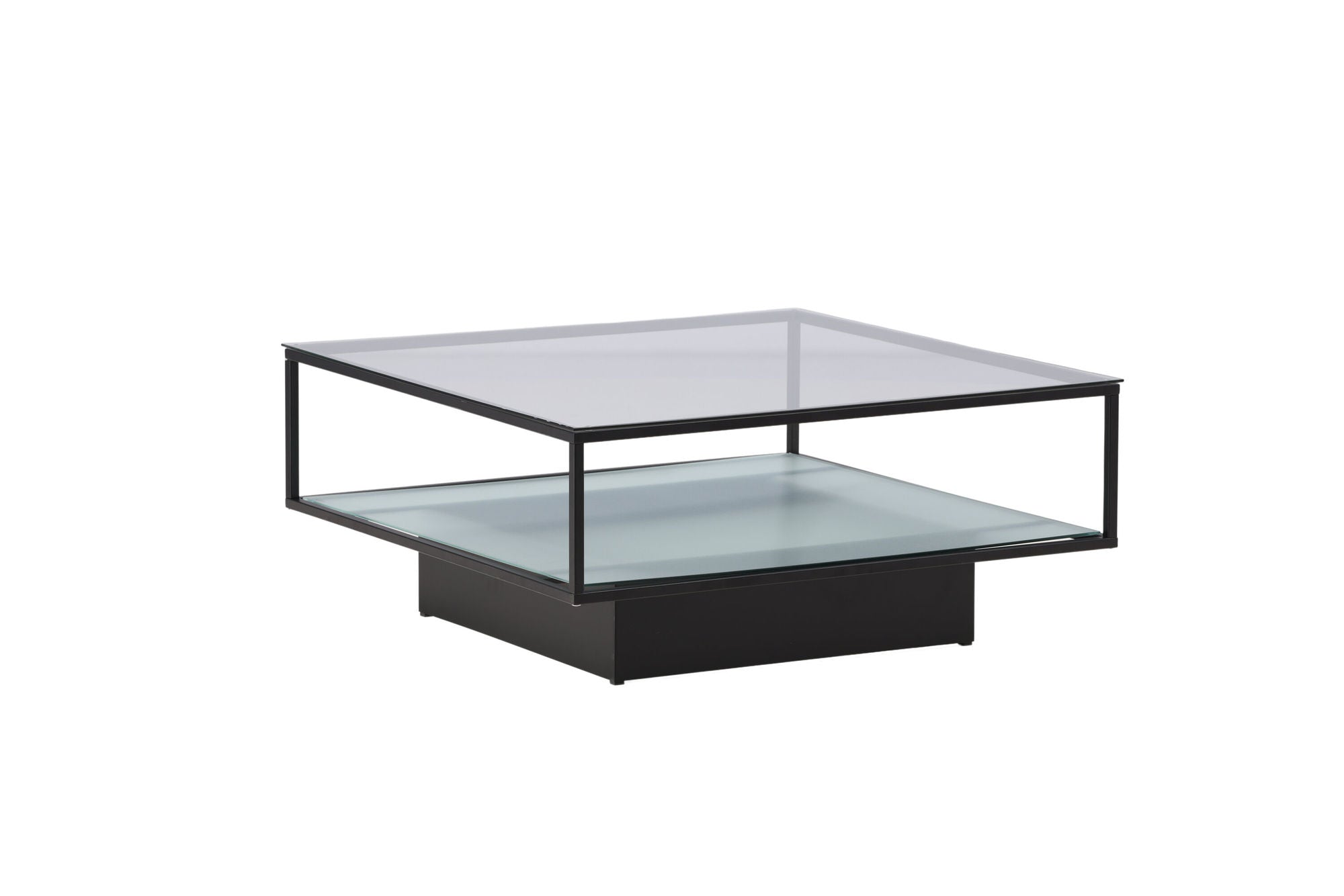 Furniture Fashion Maglehem Sofa bord - Black / Clear glass