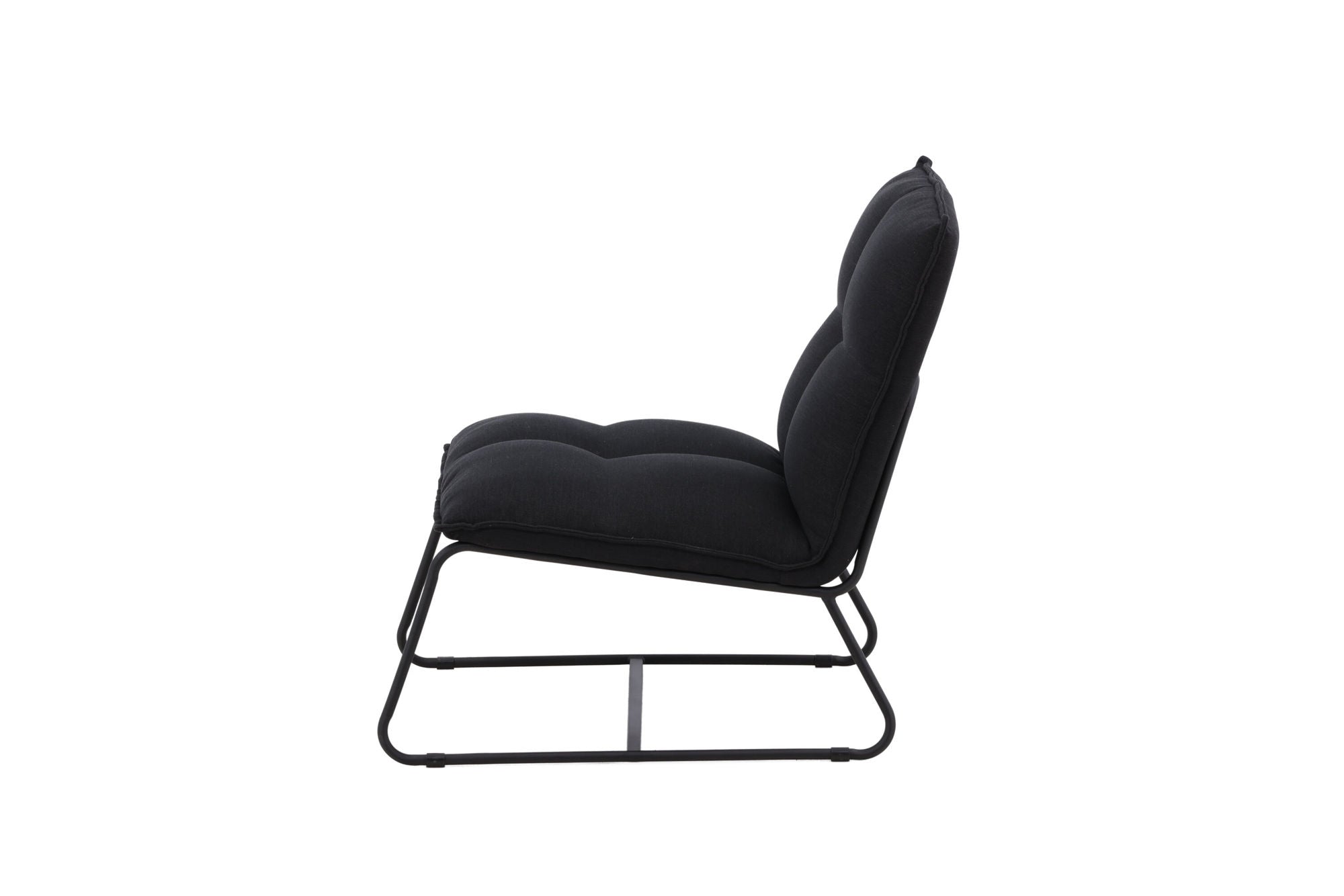 Venture Home Madison Single Sofa - Black / Black Linen