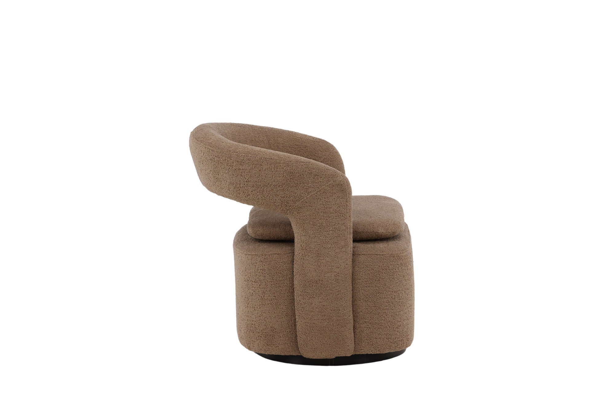 Venture Home Laurel Single Sofa - Black / Brown Boucle