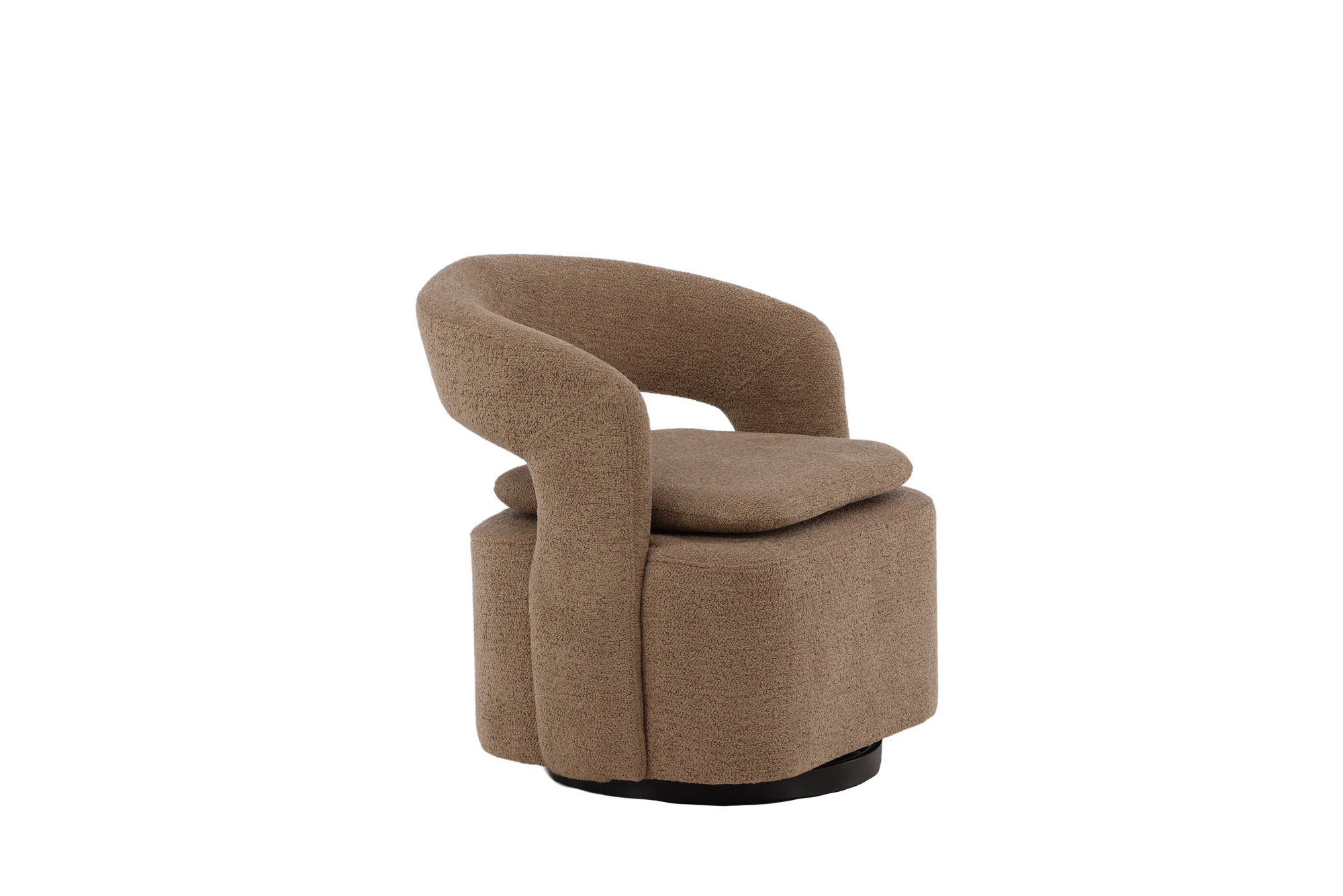 Venture Home Laurel Single Sofa - Black / Brown Boucle
