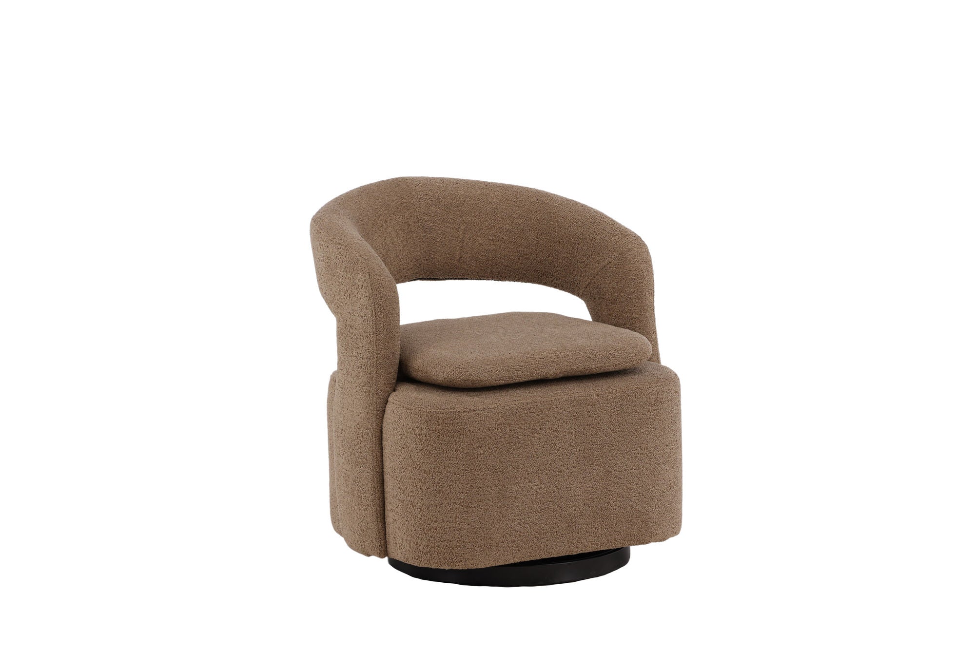 Venture Home Laurel Single Sofa - Black / Brown Boucle