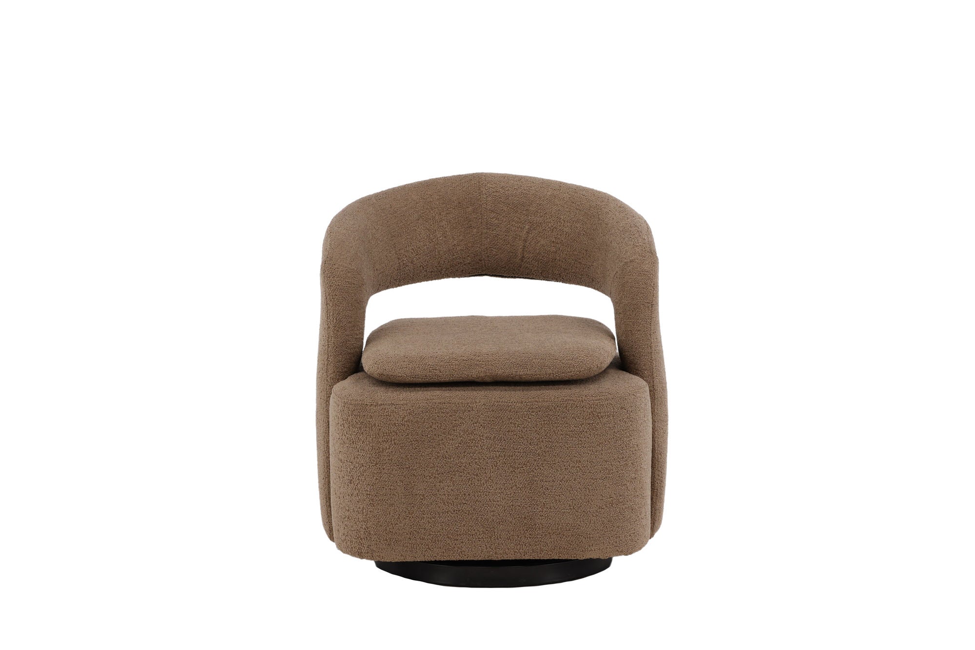 Venture Home Laurel Single Sofa - Black / Brown Boucle