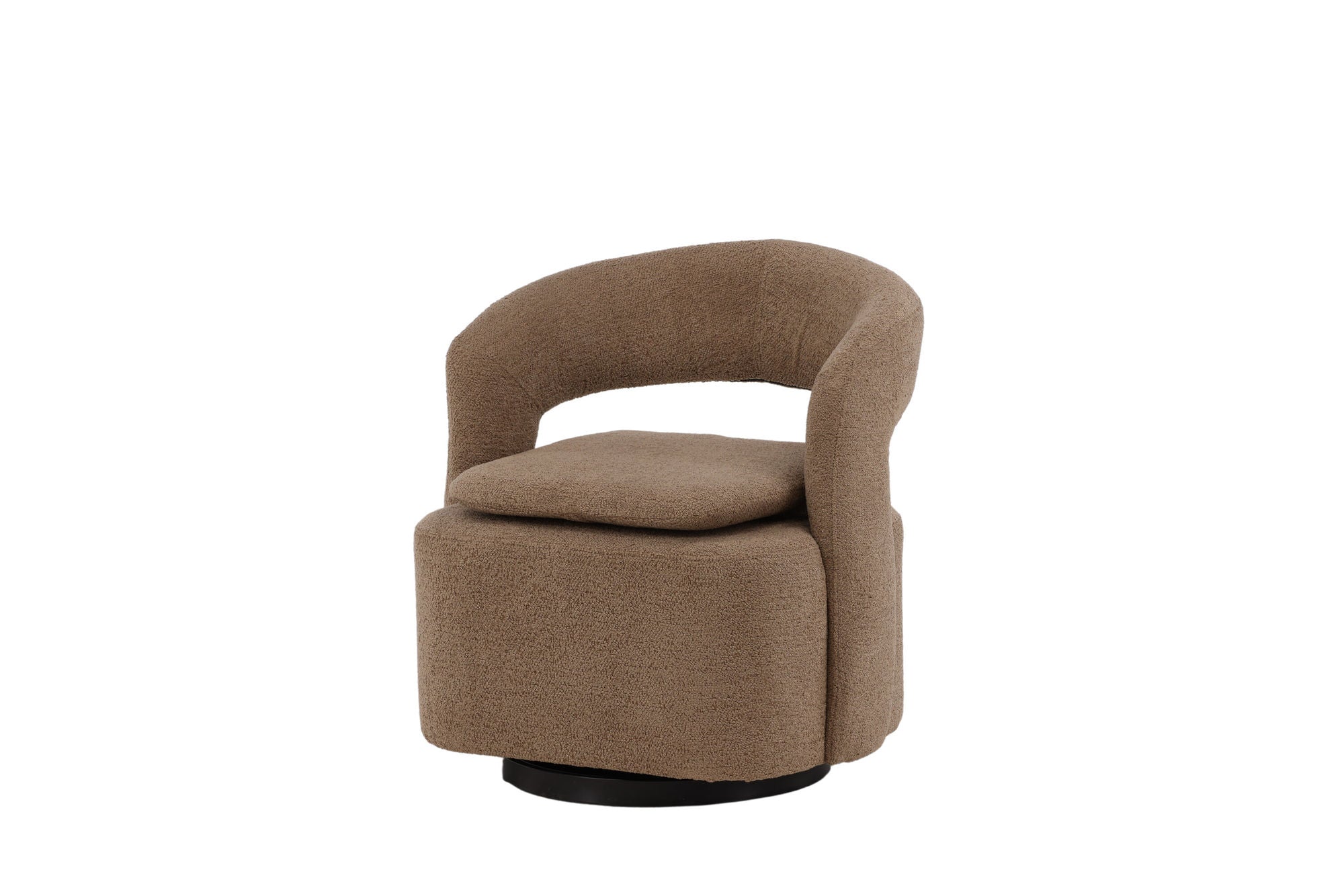 Venture Home Laurel Single Sofa - Black / Brown Boucle