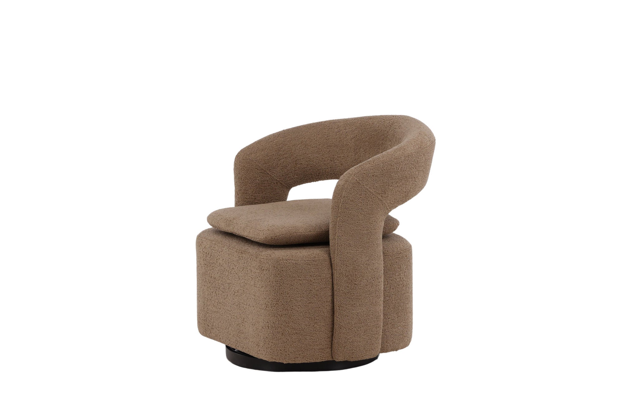 Venture Home Laurel Single Sofa - Black / Brown Boucle