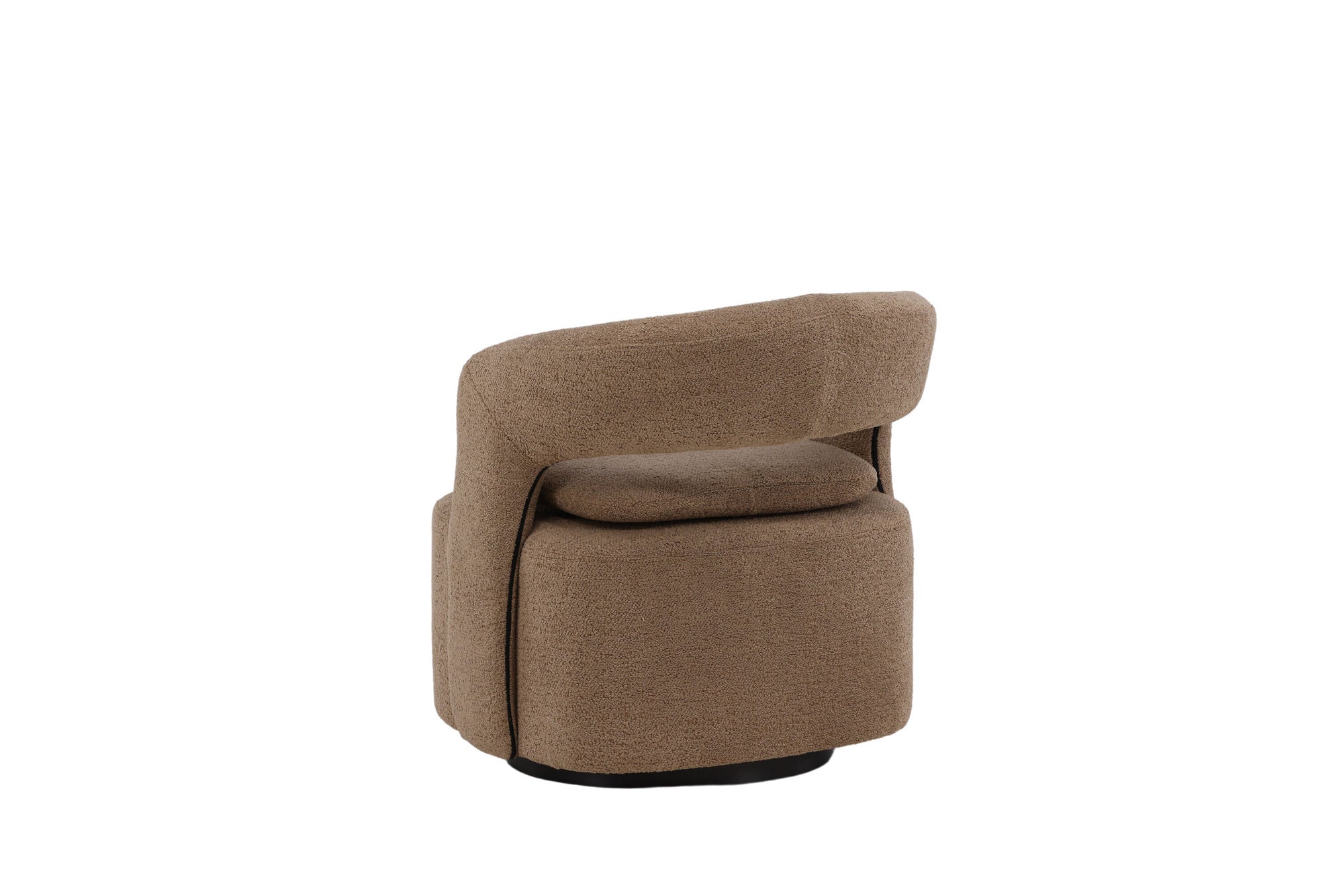 Venture Home Laurel Single Sofa - Black / Brown Boucle