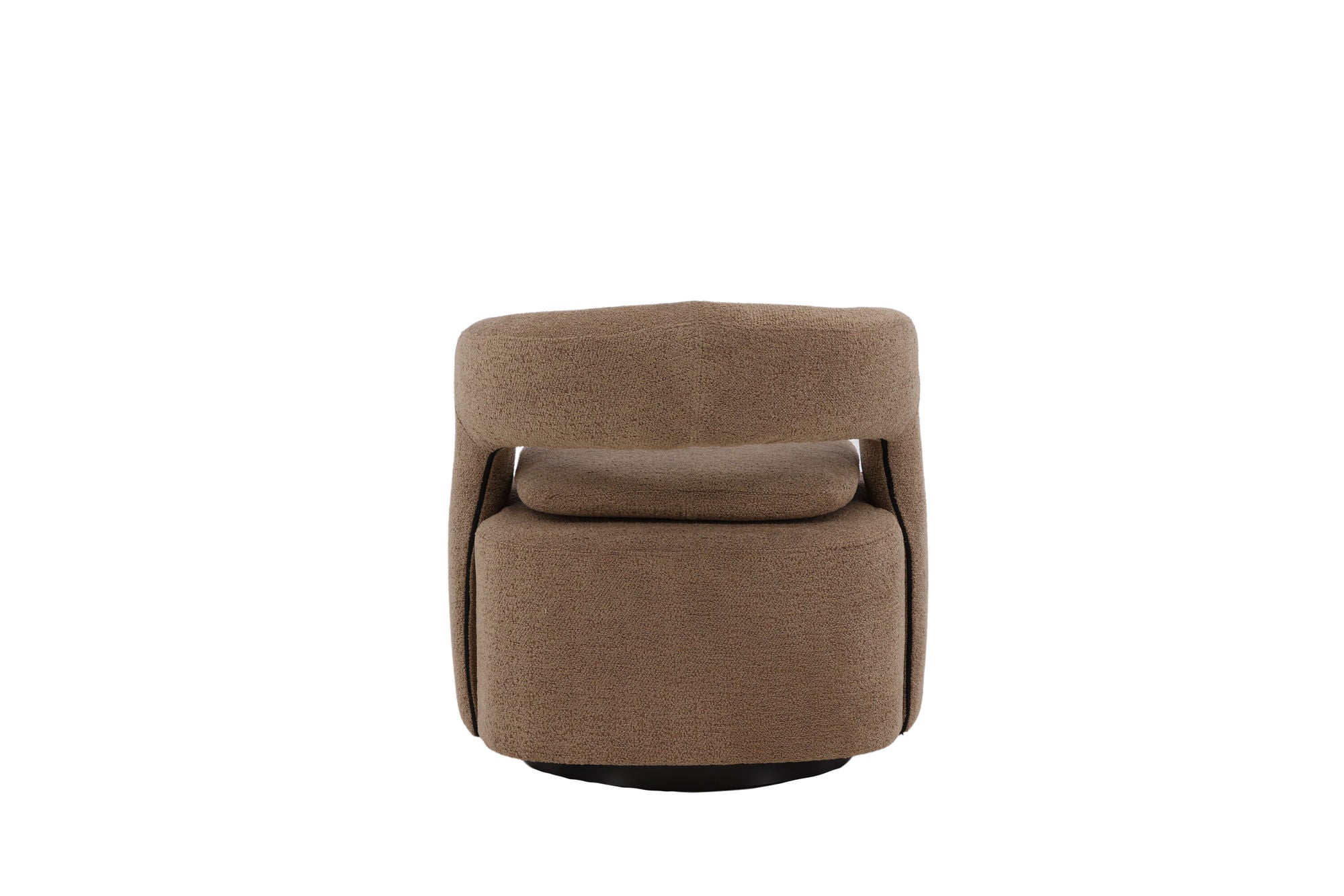 Venture Home Laurel Single Sofa - Black / Brown Boucle