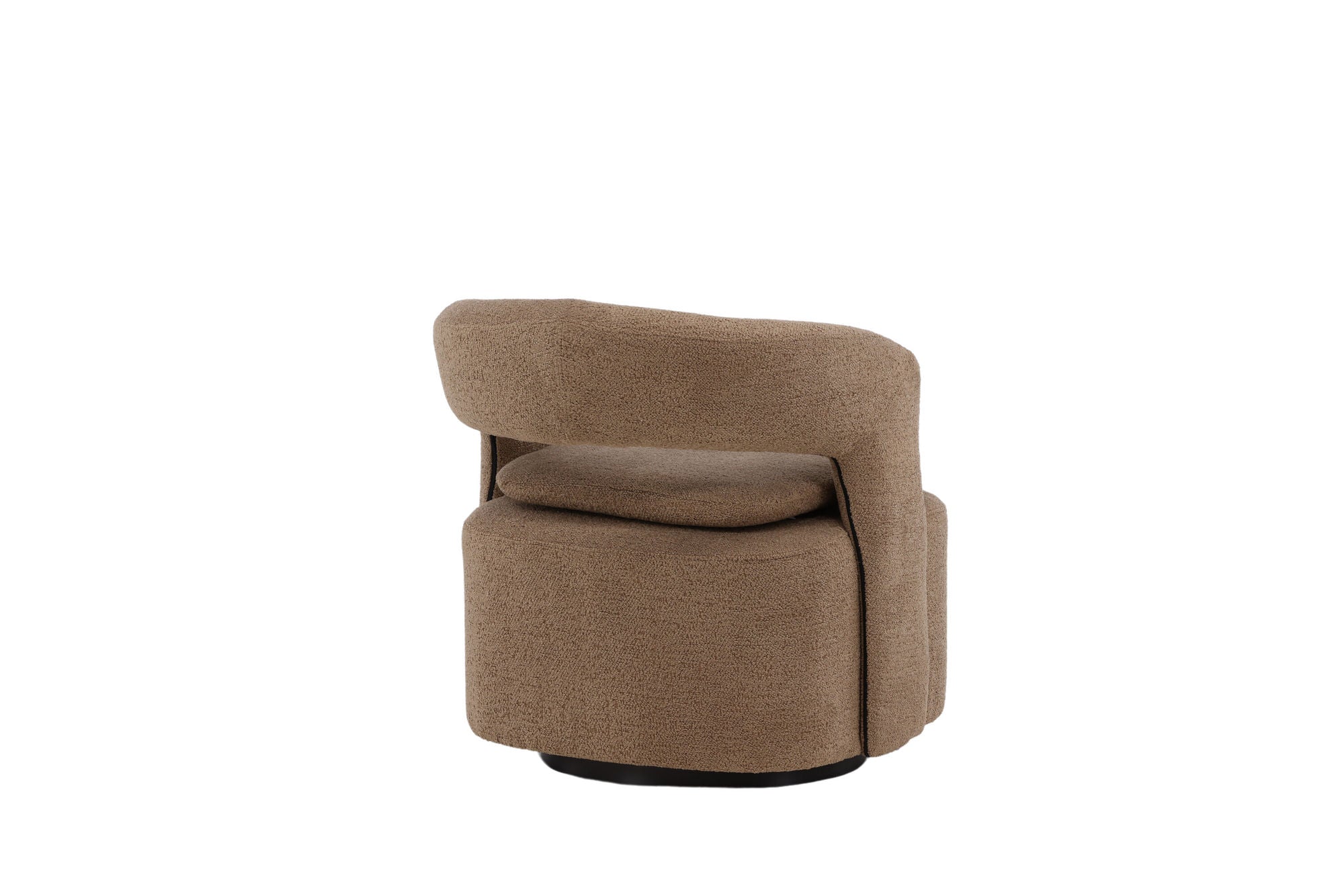 Venture Home Laurel Single Sofa - Black / Brown Boucle