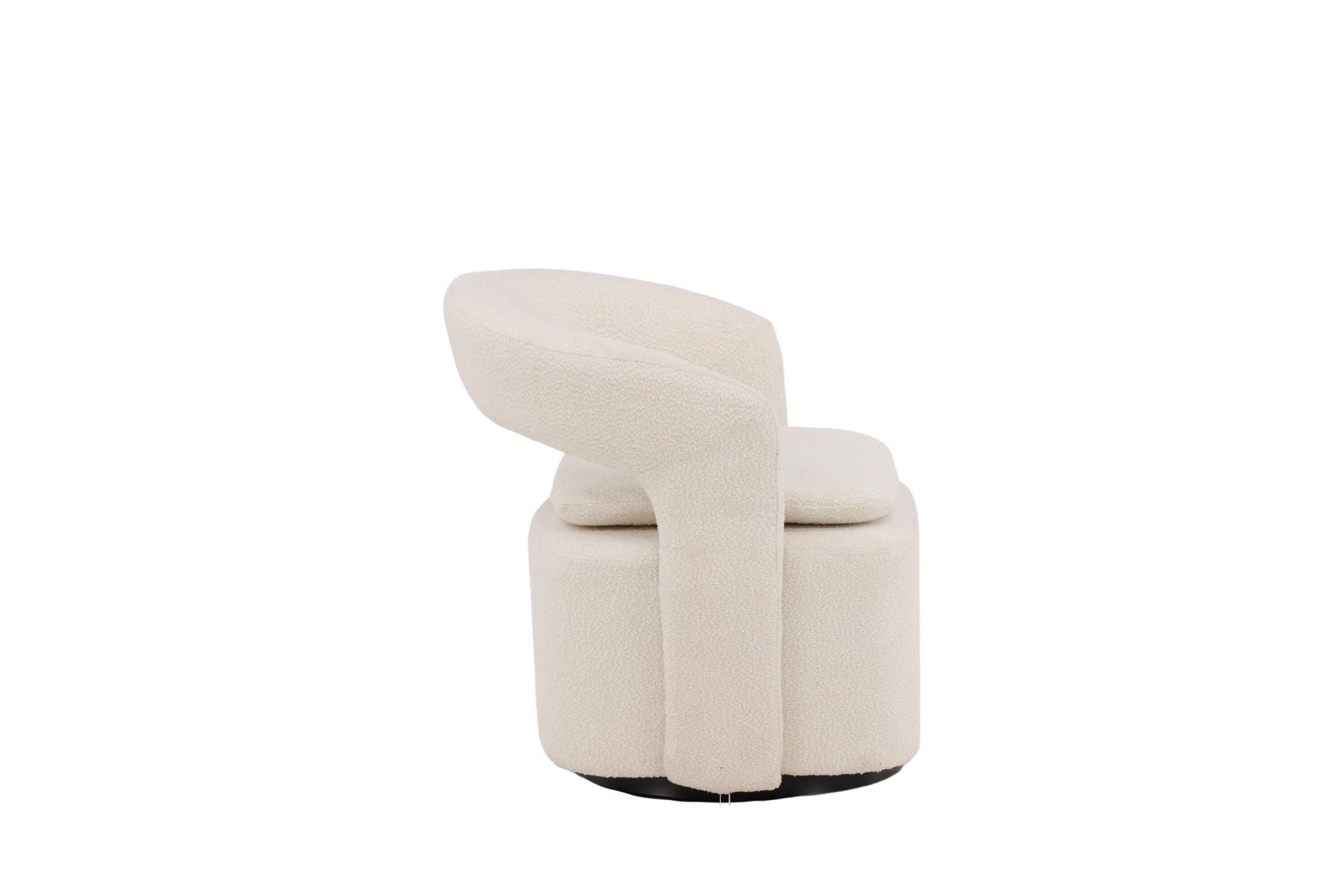 Venture Home Laurel Single Sofa - Black / White Boucle