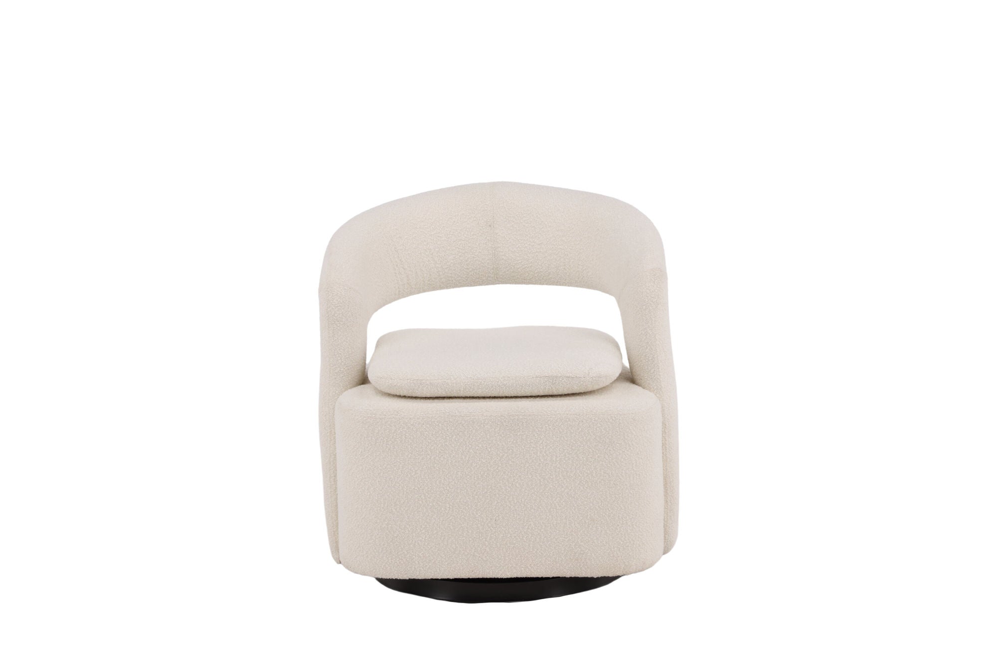 Venture Home Laurel Single Sofa - Black / White Boucle