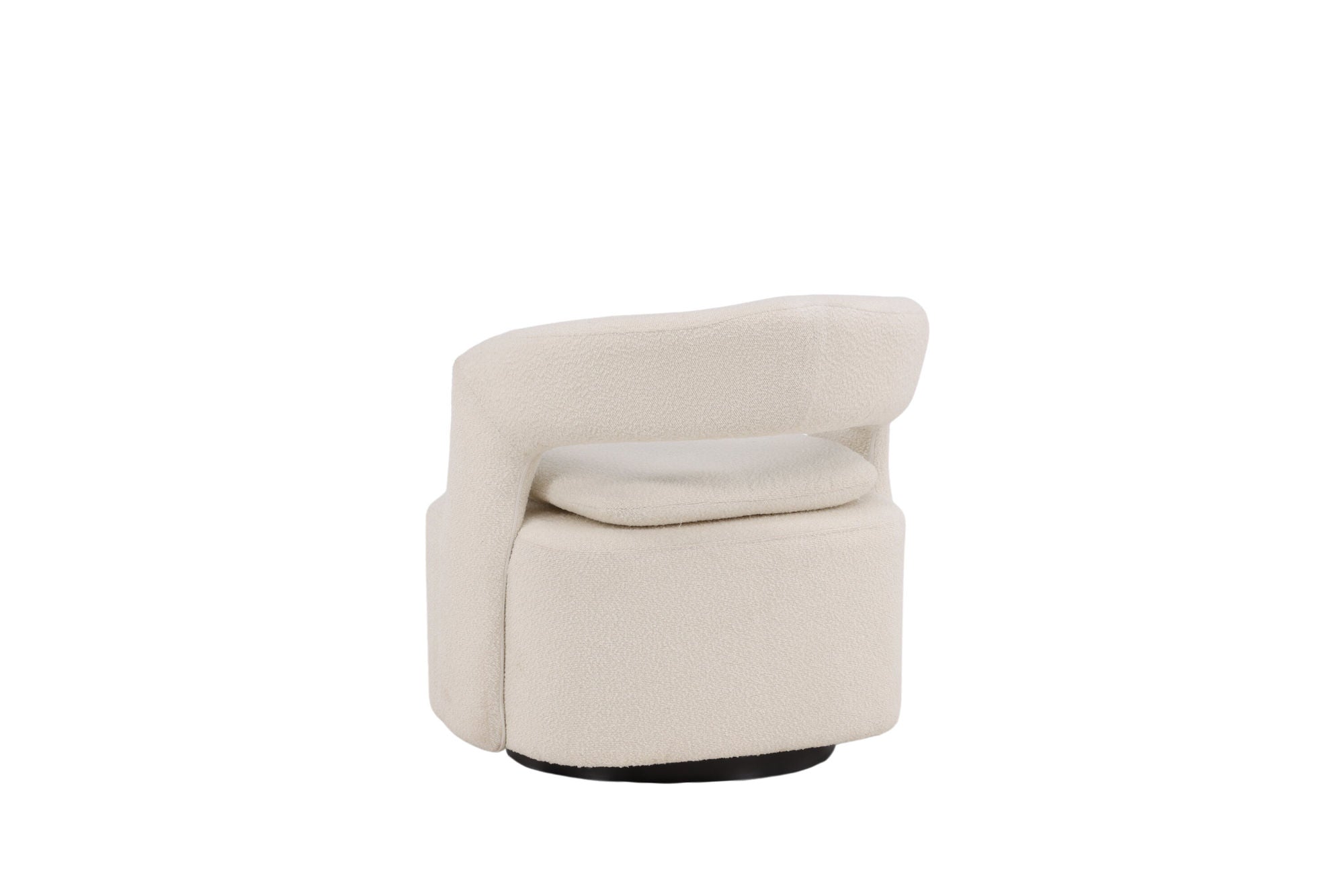 Venture Home Laurel Single Sofa - Black / White Boucle