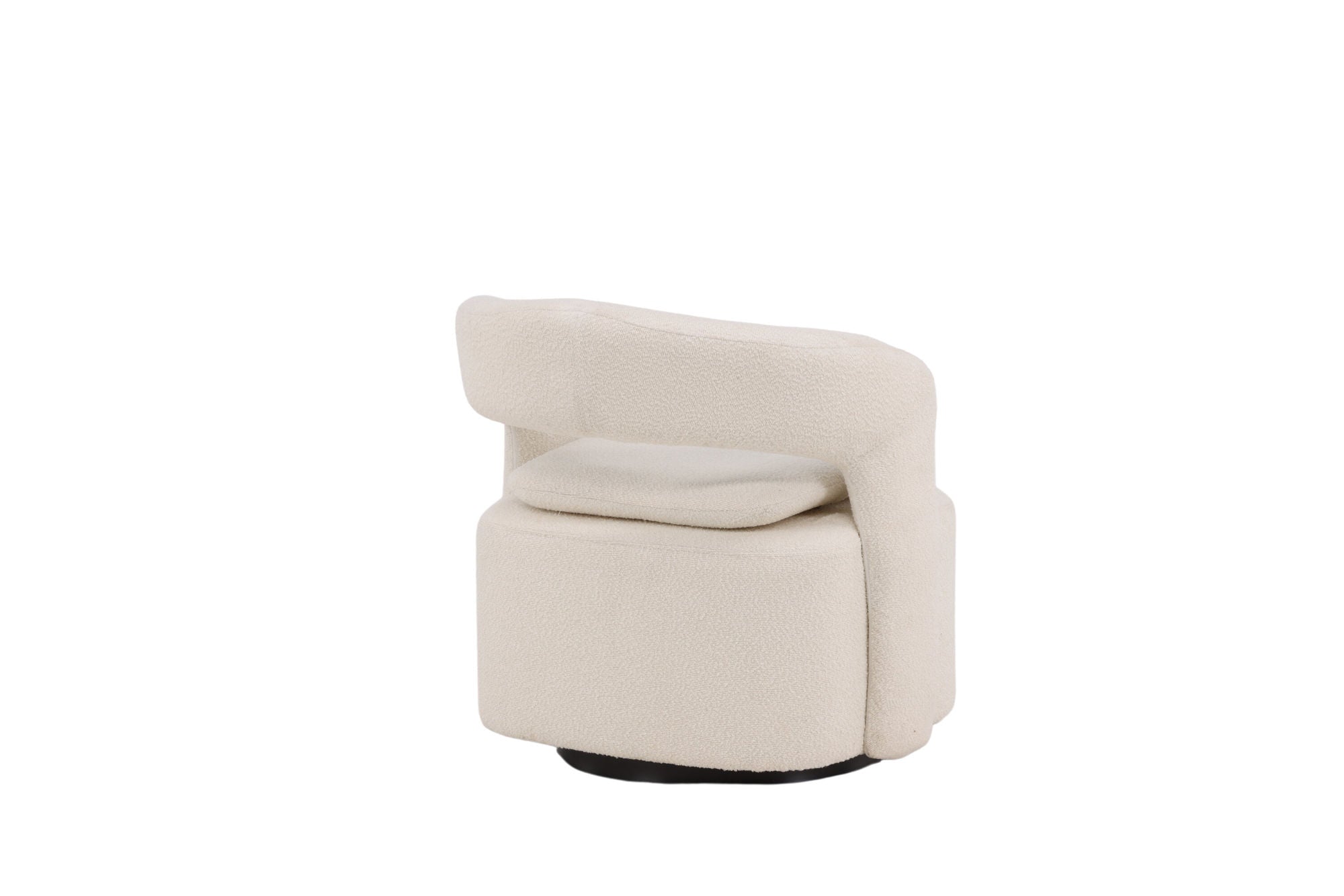 Venture Home Laurel Single Sofa - Black / White Boucle