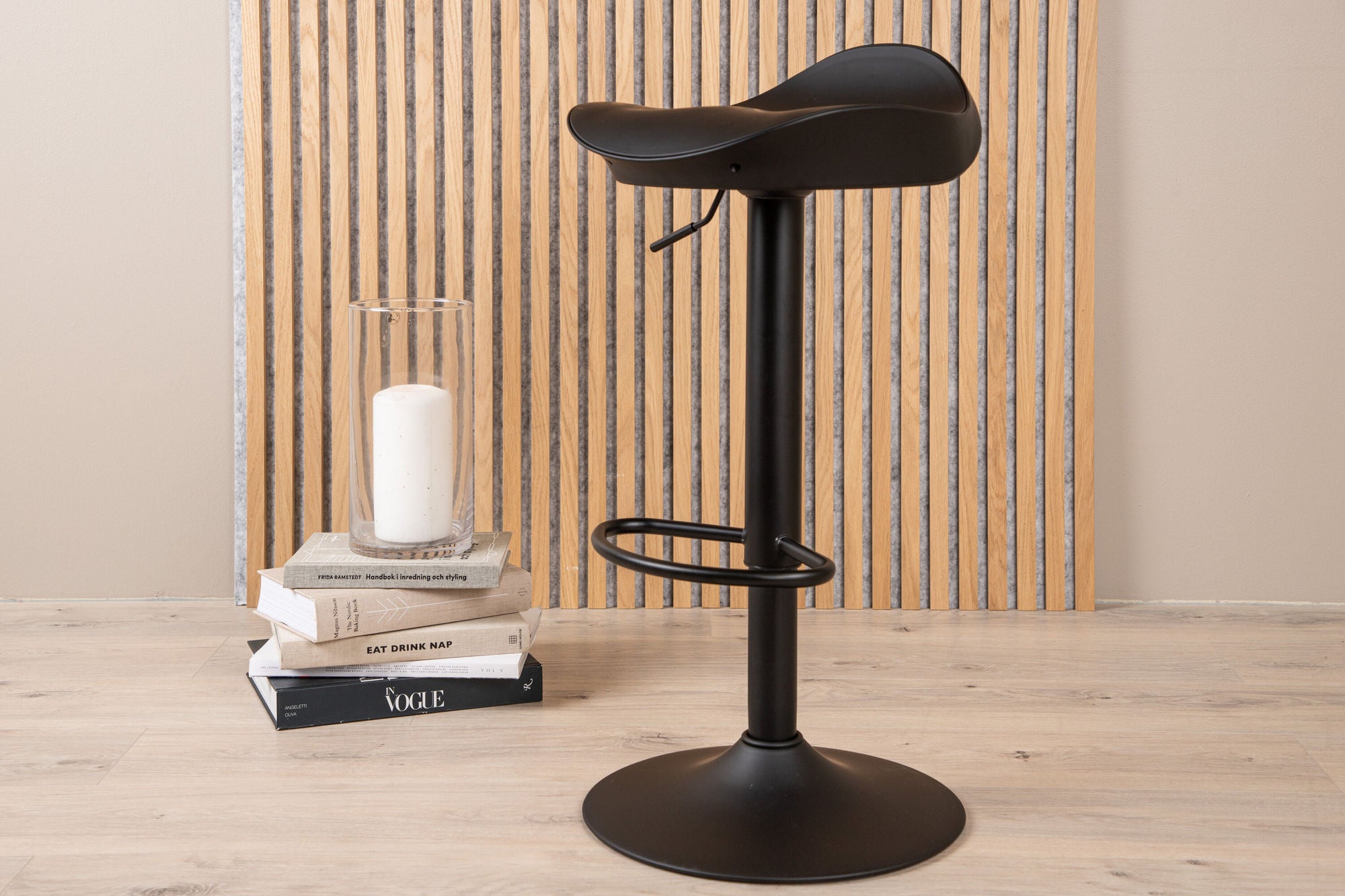 Venture Home Adesto Bar stol 2-pack - Black / Matte black ABS