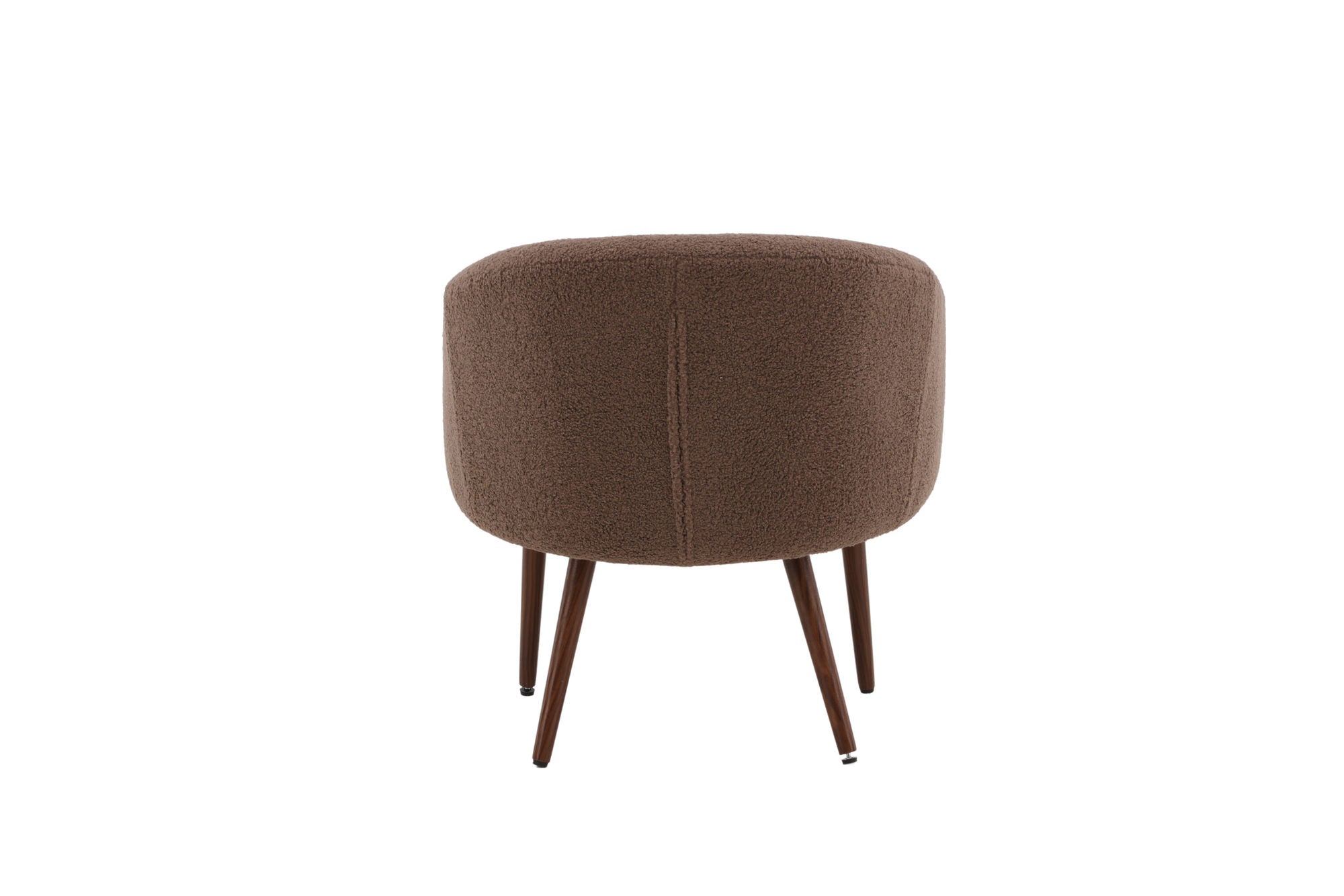 Venture Home Wanda Single Sofa - Dark walnut / Brown Lambs wool