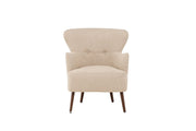 Venture Home Lincoln Single Sofa - Walnut / Beige Boucle
