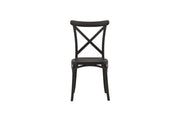 Venture Home Crosett Spisebordsstol 2-pack - Matte Black / Matte Black Plastic