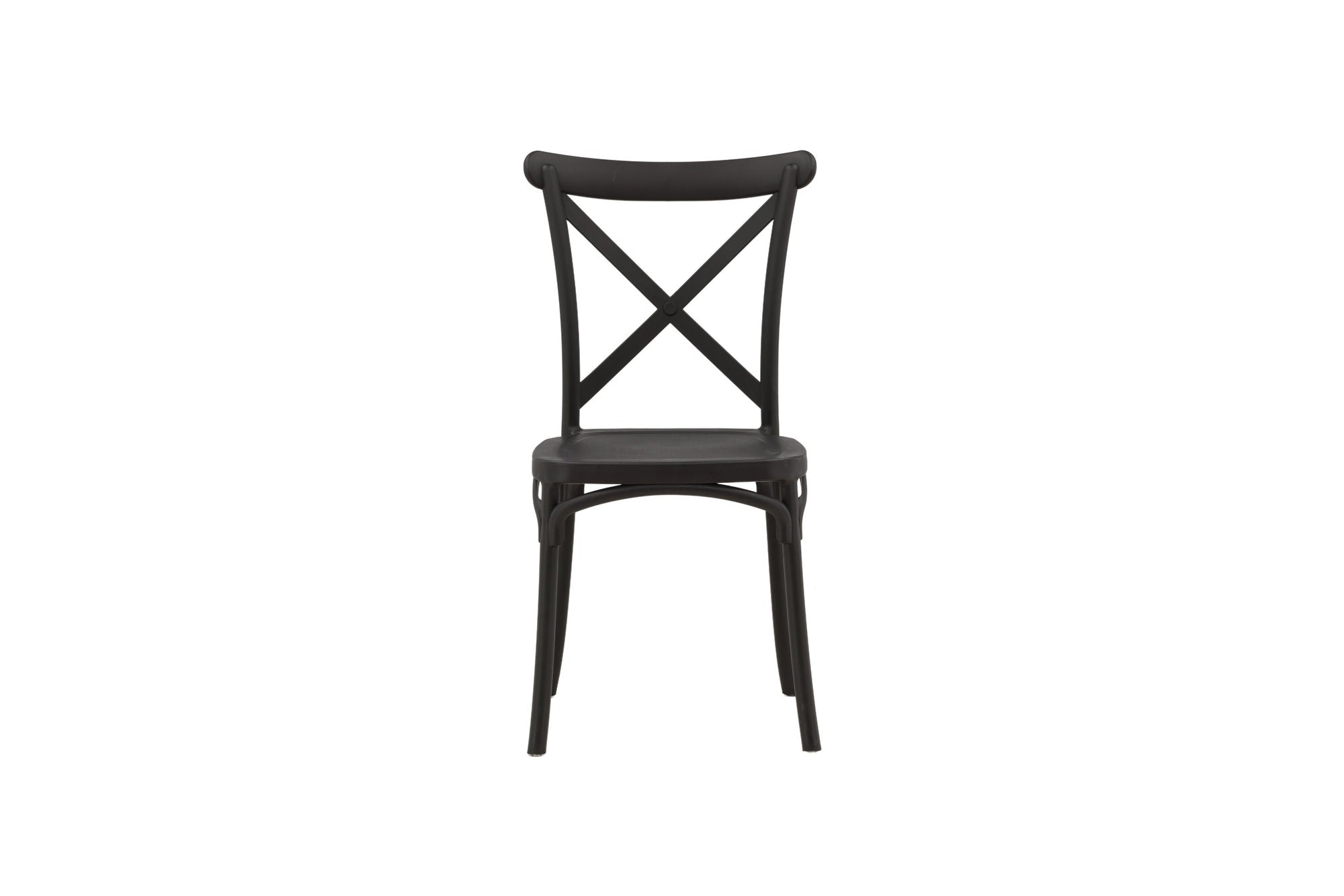 Venture Home Crosett Spisebordsstol 2-pack - Matte Black / Matte Black Plastic