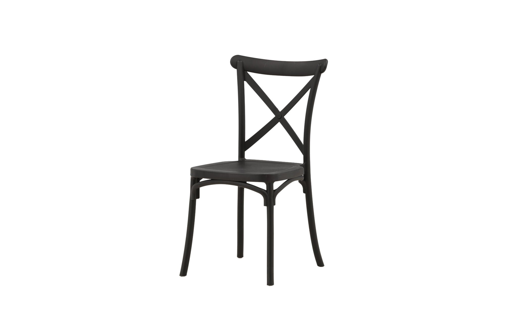 Venture Home Crosett Spisebordsstol 2-pack - Matte Black / Matte Black Plastic