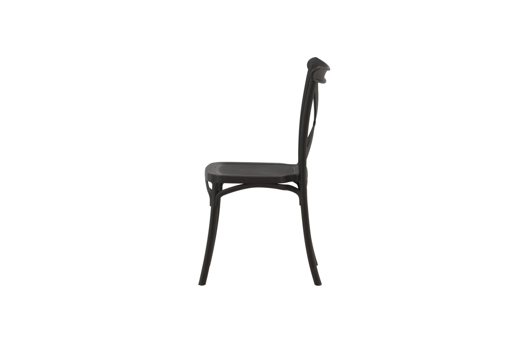 Venture Home Crosett Spisebordsstol 2-pack - Matte Black / Matte Black Plastic