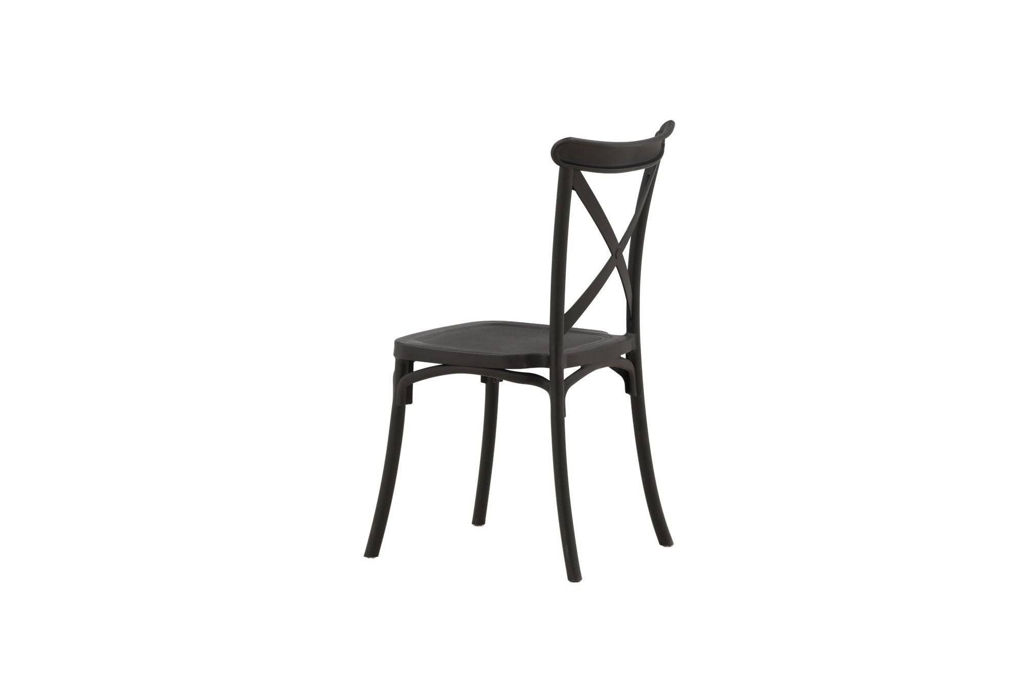 Venture Home Crosett Spisebordsstol 2-pack - Matte Black / Matte Black Plastic
