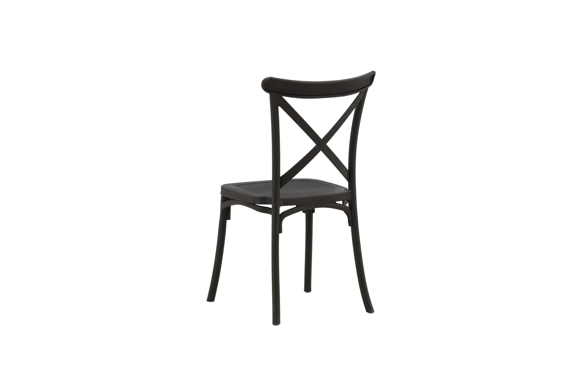 Venture Home Crosett Spisebordsstol 2-pack - Matte Black / Matte Black Plastic