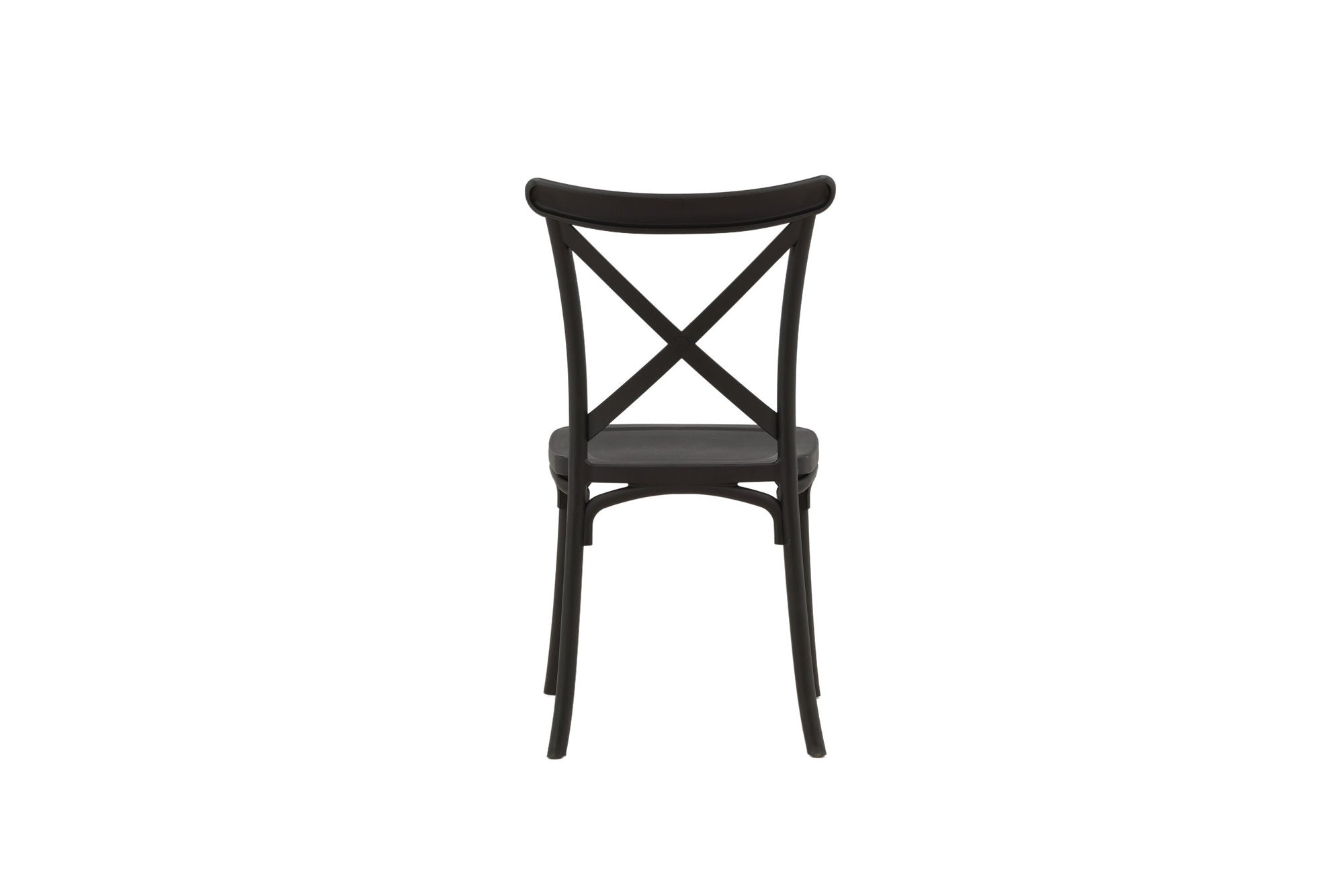 Venture Home Crosett Spisebordsstol 2-pack - Matte Black / Matte Black Plastic