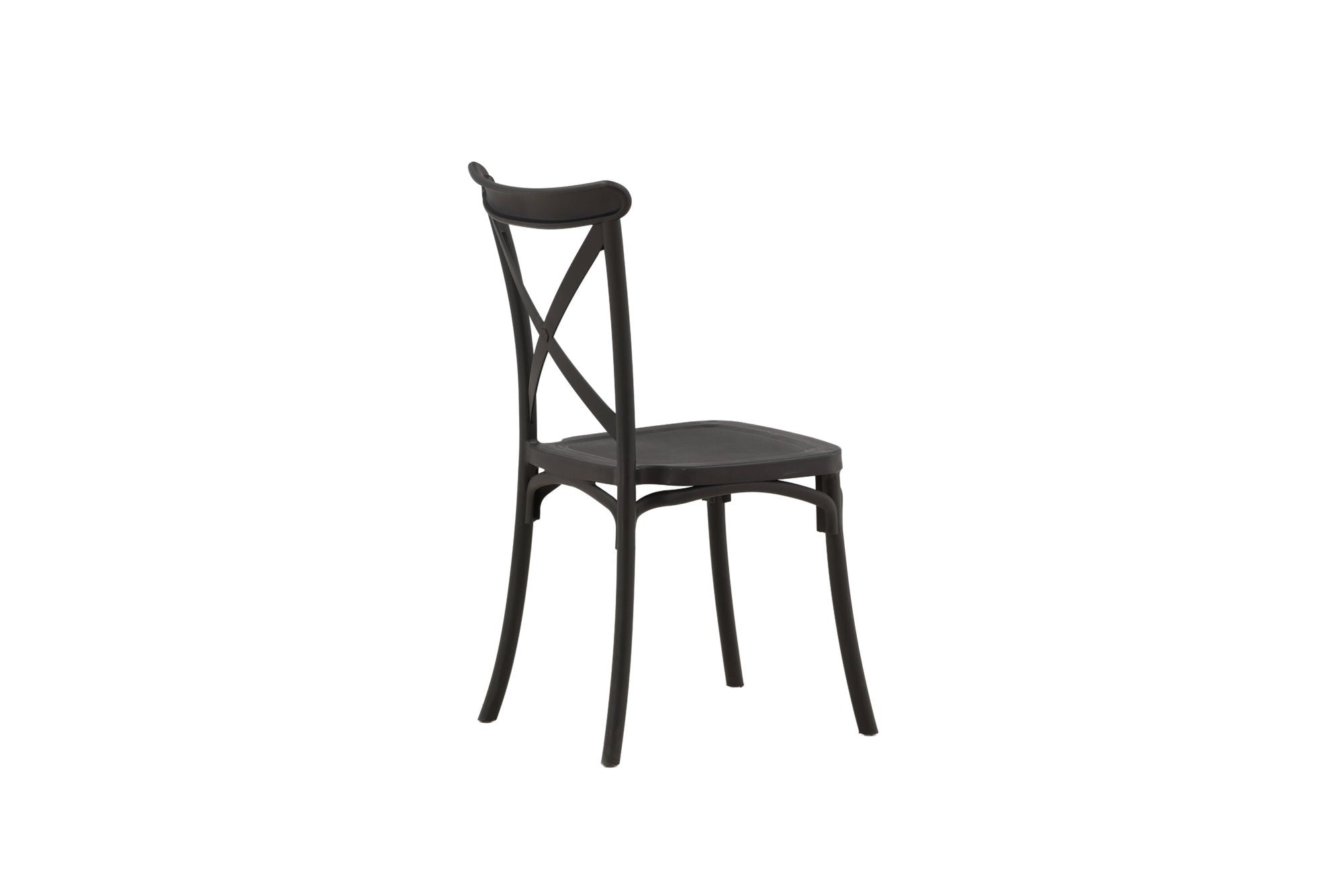 Venture Home Crosett Spisebordsstol 2-pack - Matte Black / Matte Black Plastic