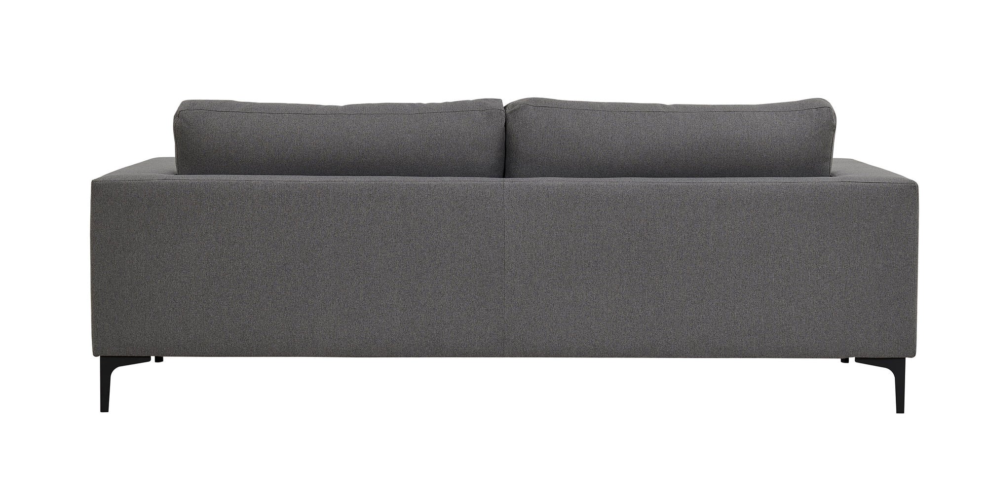 Venture Home Bolero Sofa - 3-seater - Grey Fabric - Black Legs