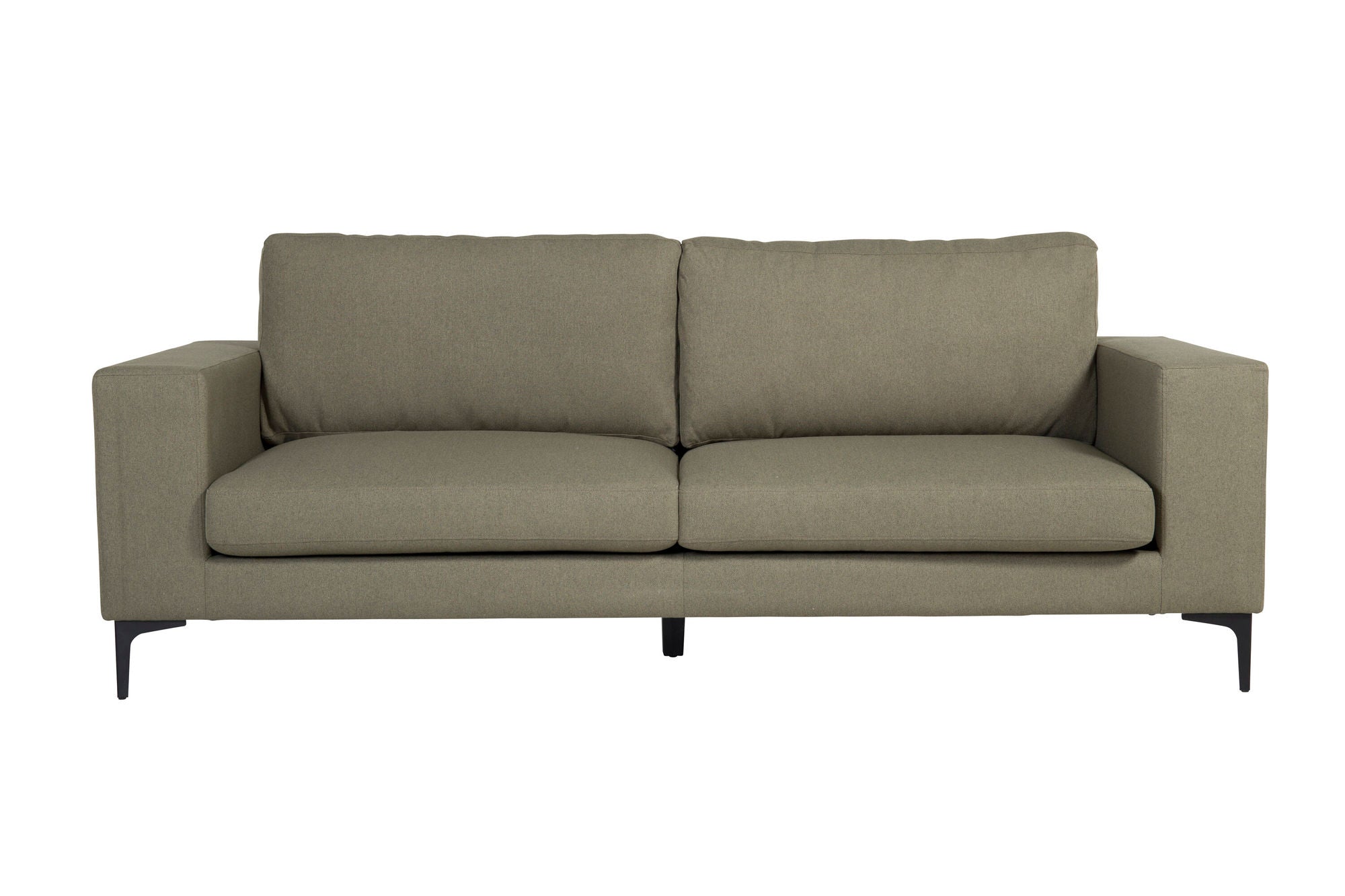 Venture Home Bolero Sofa - 3-seater - dusty Green Fabric - Black Legs