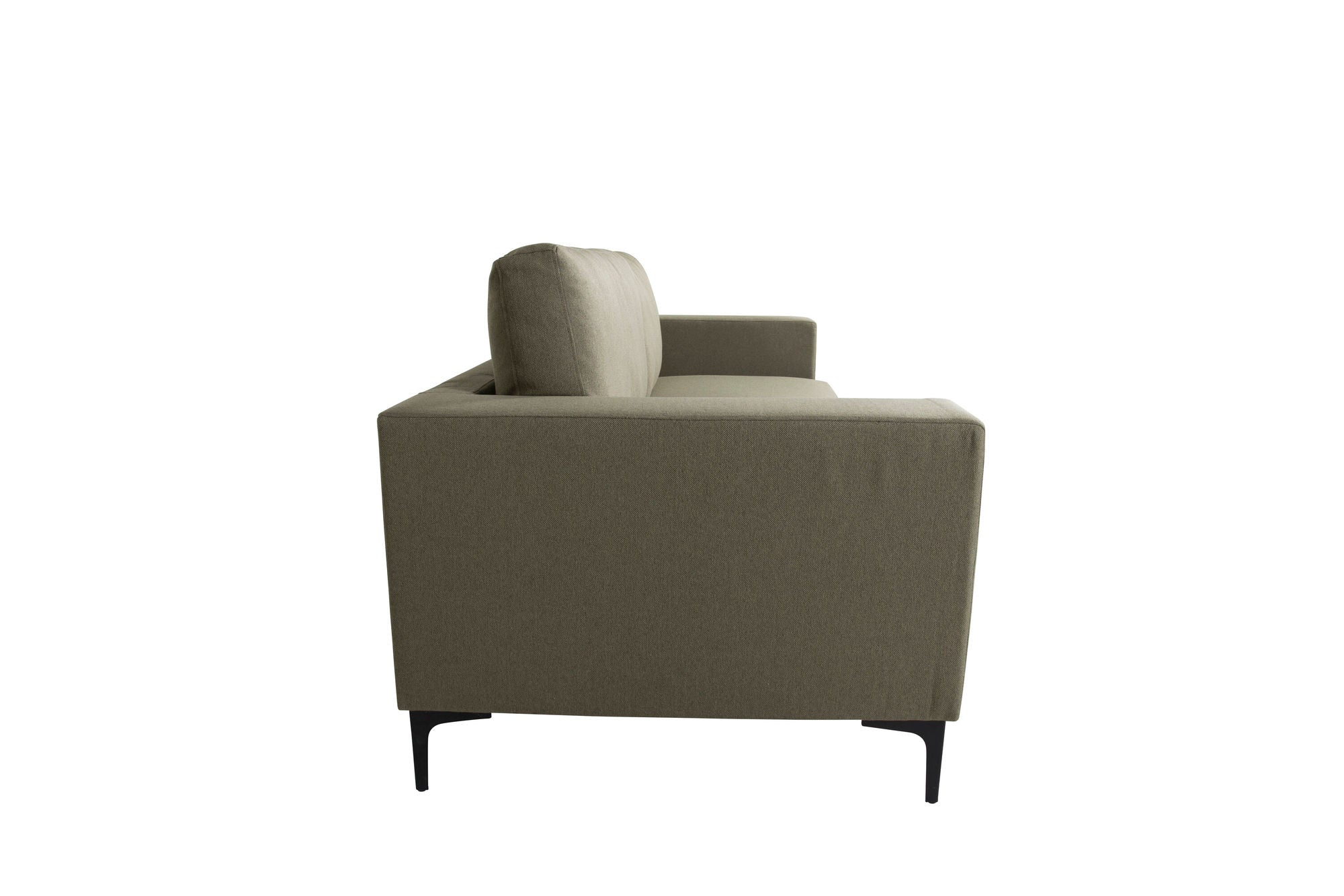 Venture Home Bolero Sofa - 3-seater - dusty Green Fabric - Black Legs