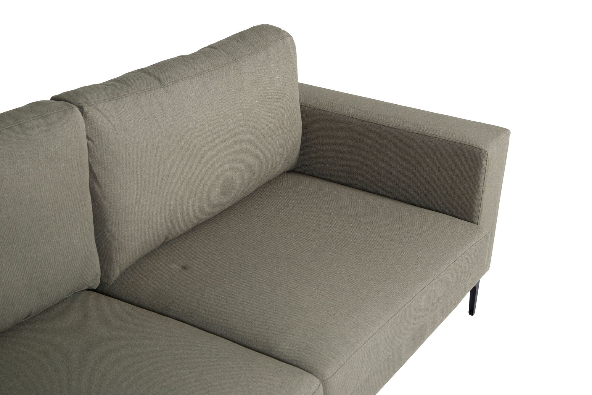 Venture Home Bolero Sofa - 3-seater - dusty Green Fabric - Black Legs