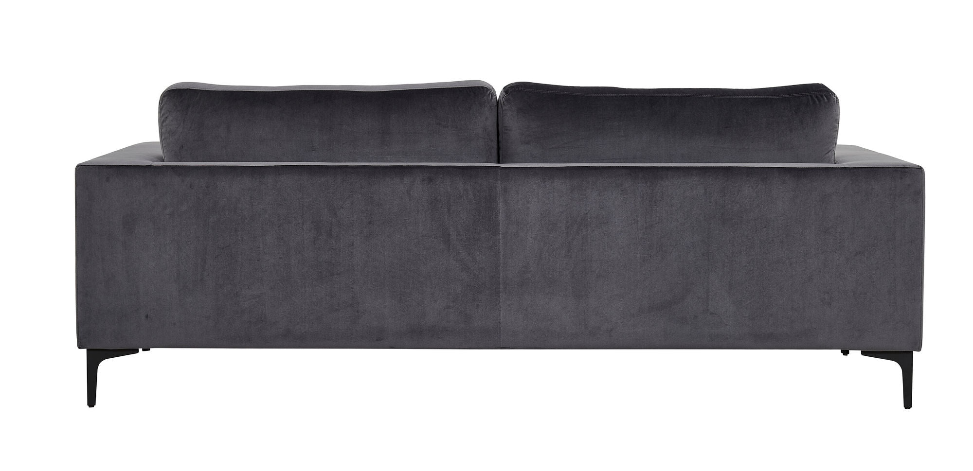 Venture Home Bolero Sofa - 3-seater - Dark Grey velvet - Black Legs