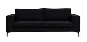Venture Home Bolero Sofa - 3-seater - Black fabric - Black Legs
