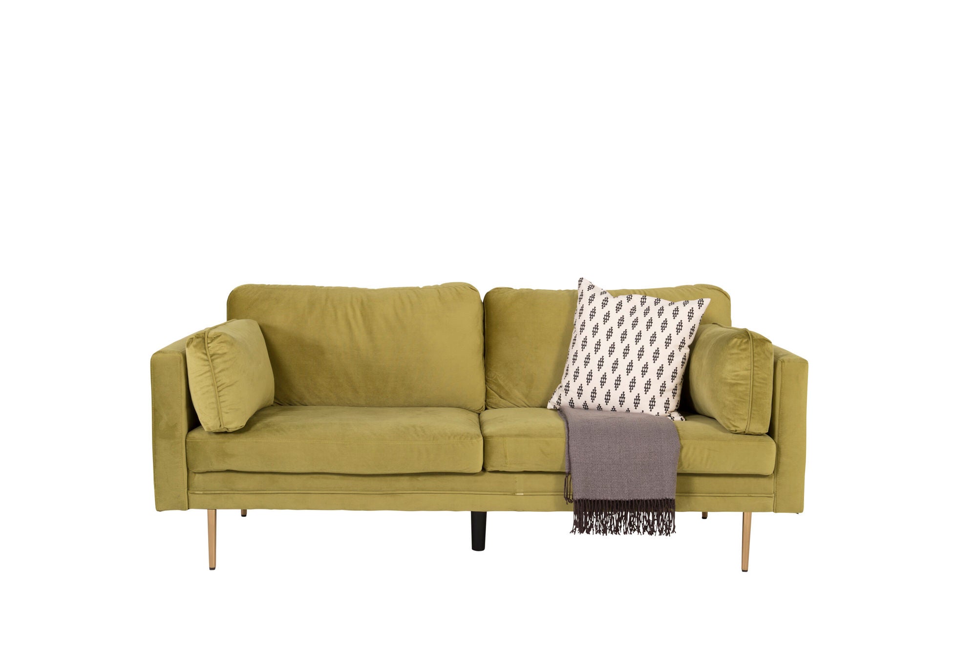 Venture Home Boom - 3 seat sofa Velvet - Spring Green