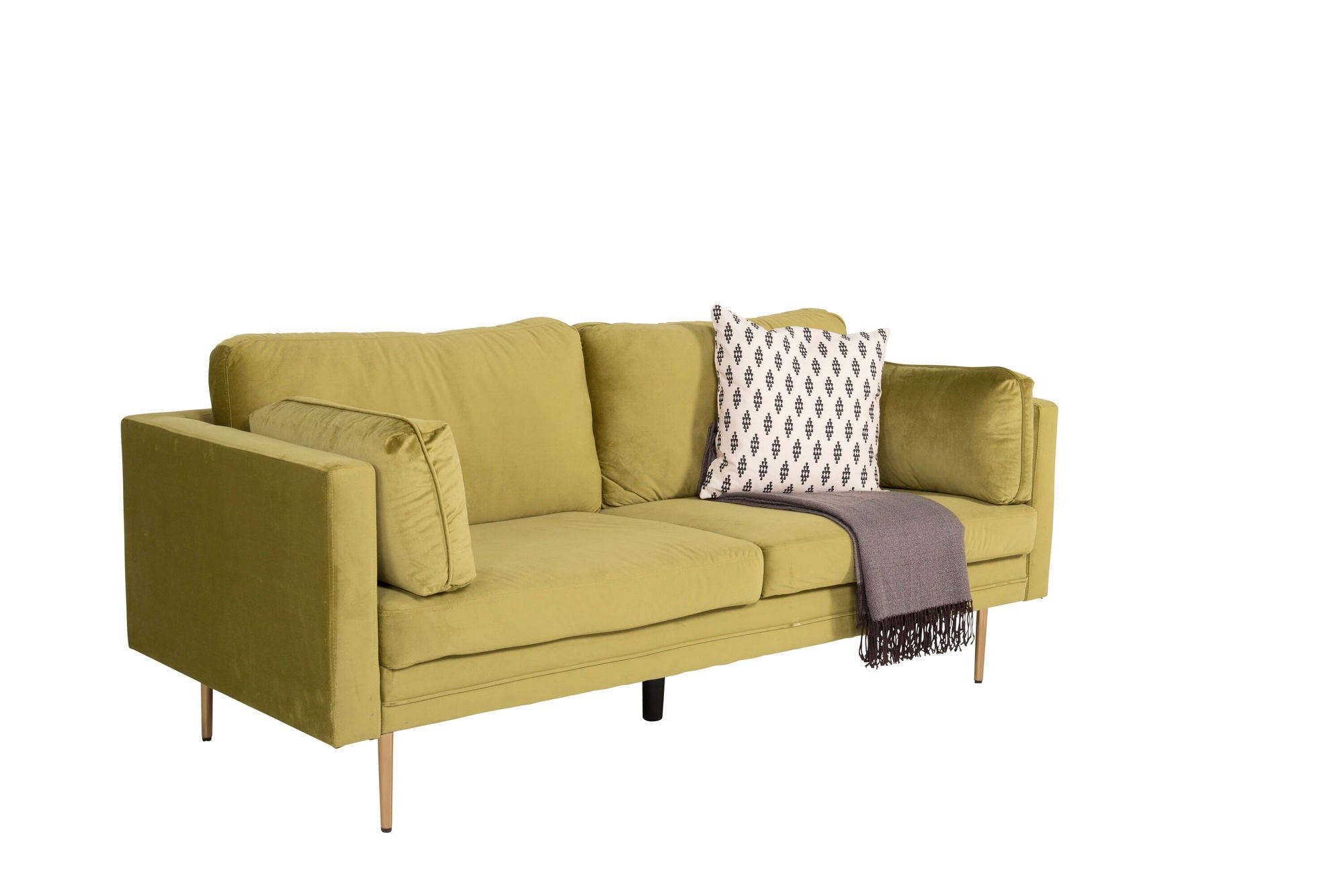 Venture Home Boom - 3 seat sofa Velvet - Spring Green